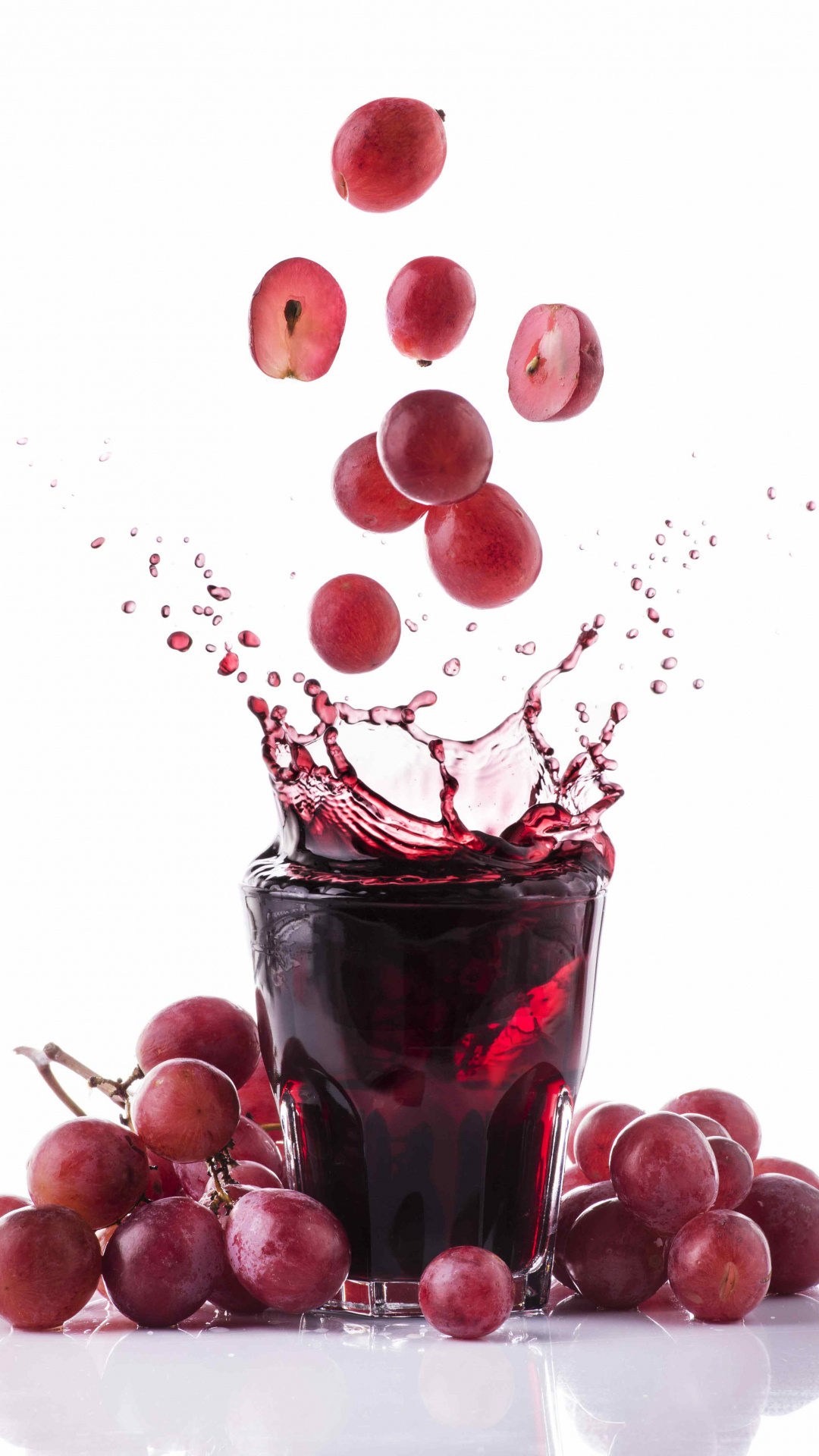 Grapes: Grape juice, Glass, Drink, Fruit. 1080x1920 Full HD Background.