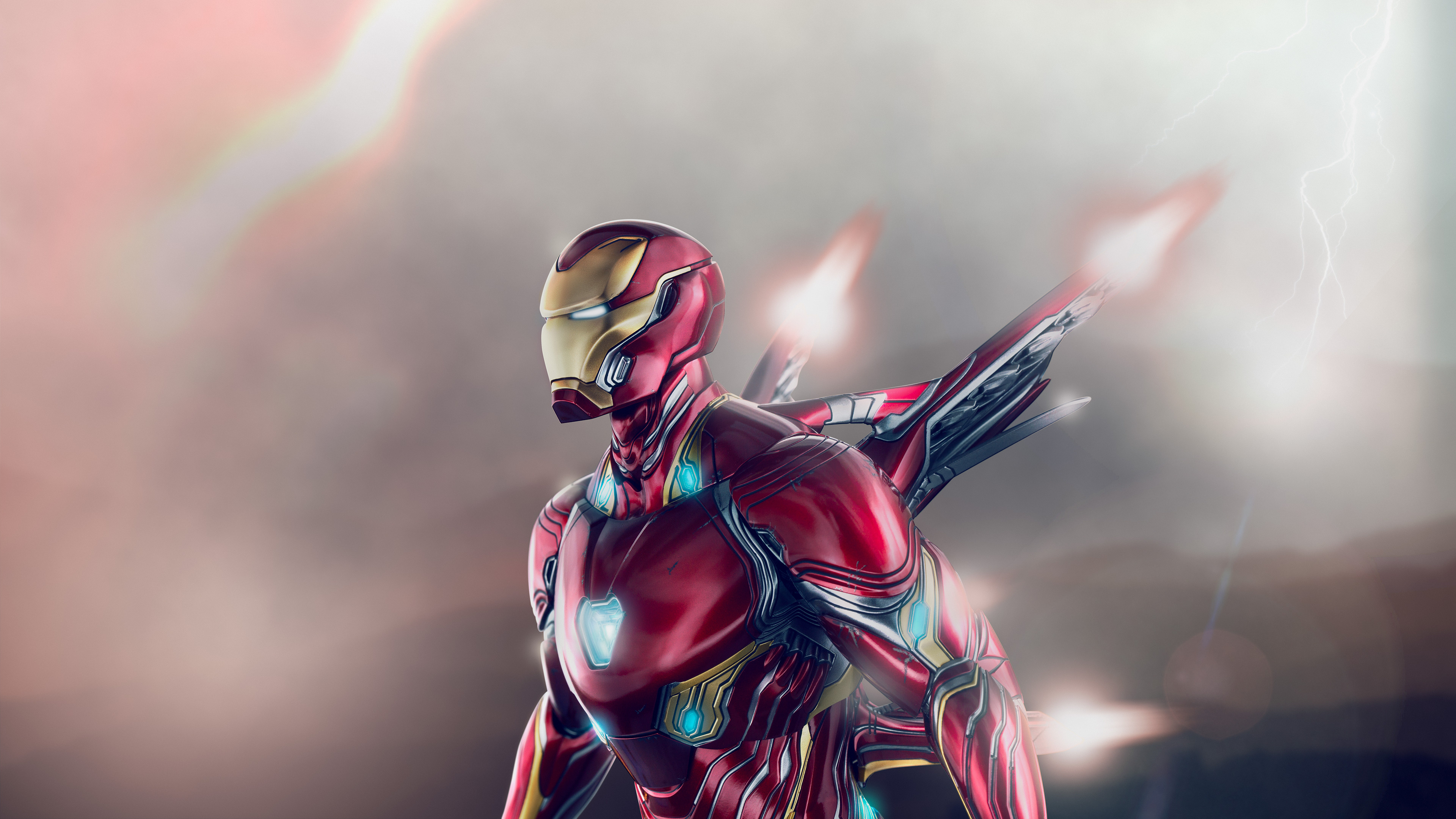 Iron Man, Suit technology, Winged design, Movie franchise, 3840x2160 4K Desktop