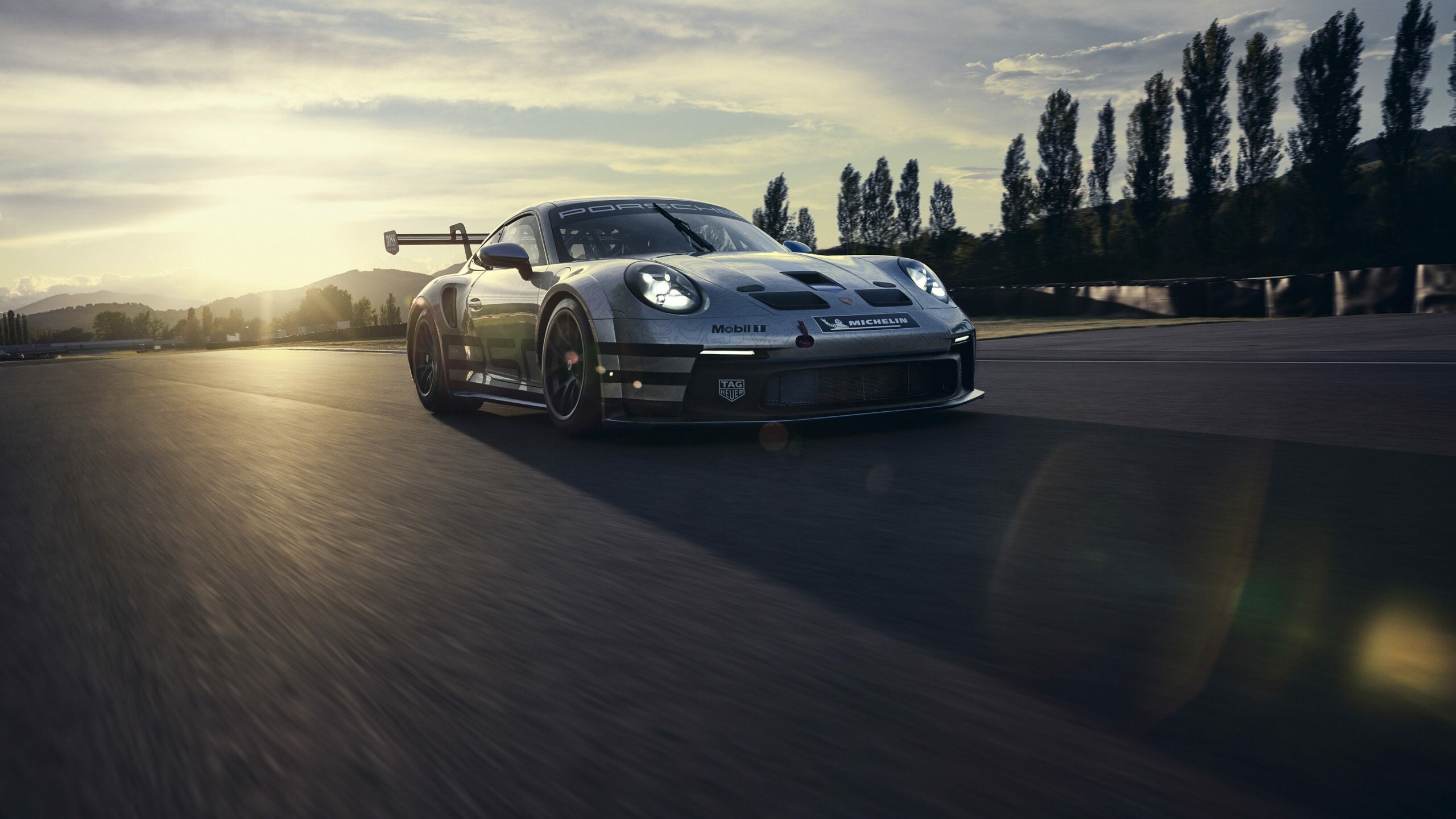Porsche 911: 2021 GT3 Cup, The 930 model was qualified for FIA Group 4 competition. 2560x1440 HD Background.