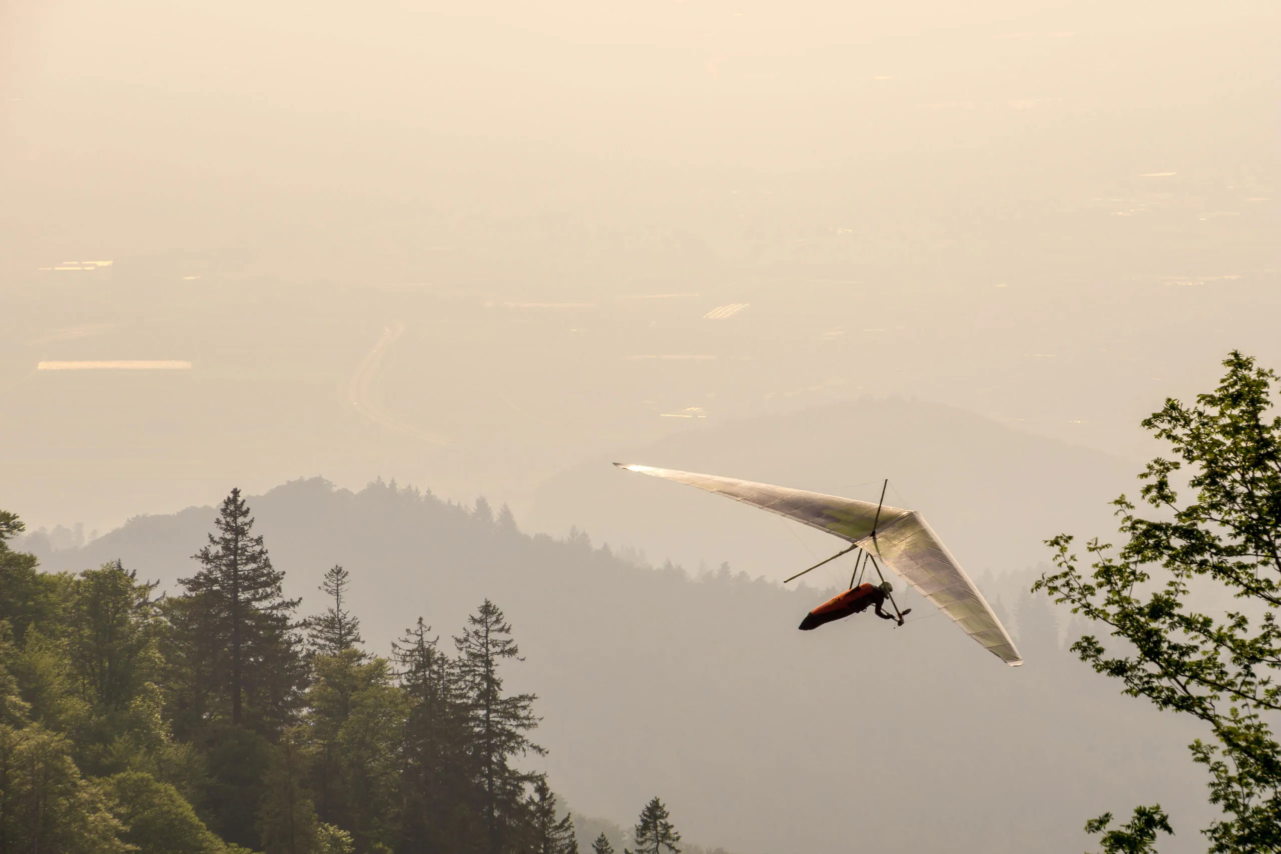 Hang Gliding: Soaring pilot, A glider, Cross-country flight, Carbon fiber. 2560x1710 HD Wallpaper.