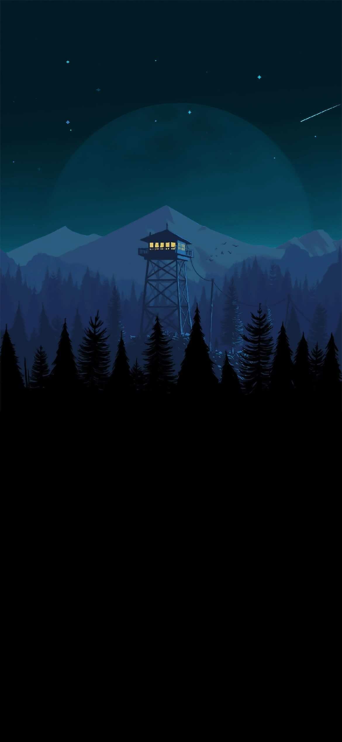 Firewatch: A single-player first-person mystery set in the Wyoming wilderness. 1170x2540 HD Wallpaper.