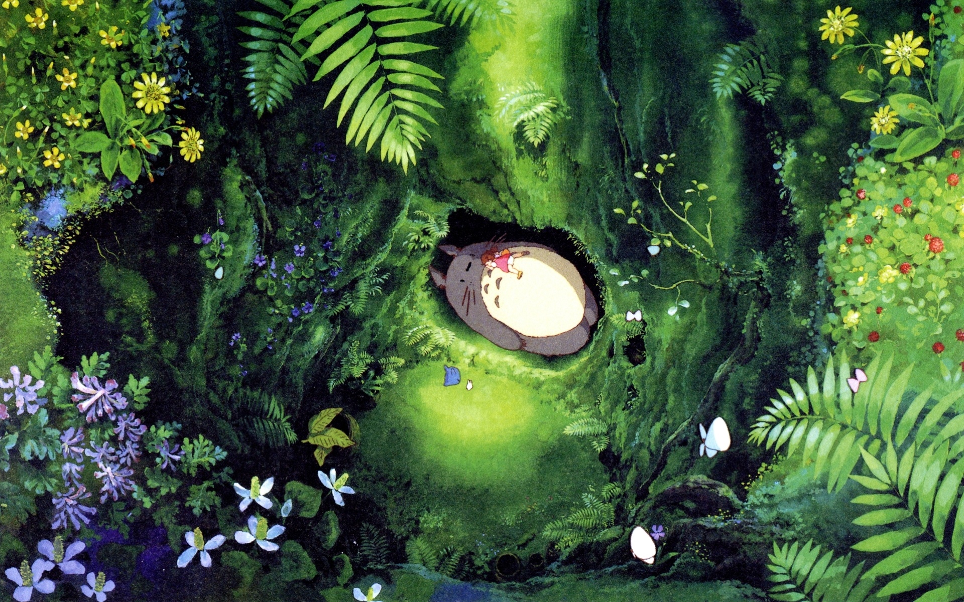 Forest wallpaper, Hayao Miyazaki, My Neighbor Totoro art, Studio Ghibli inspiration, 1920x1200 HD Desktop
