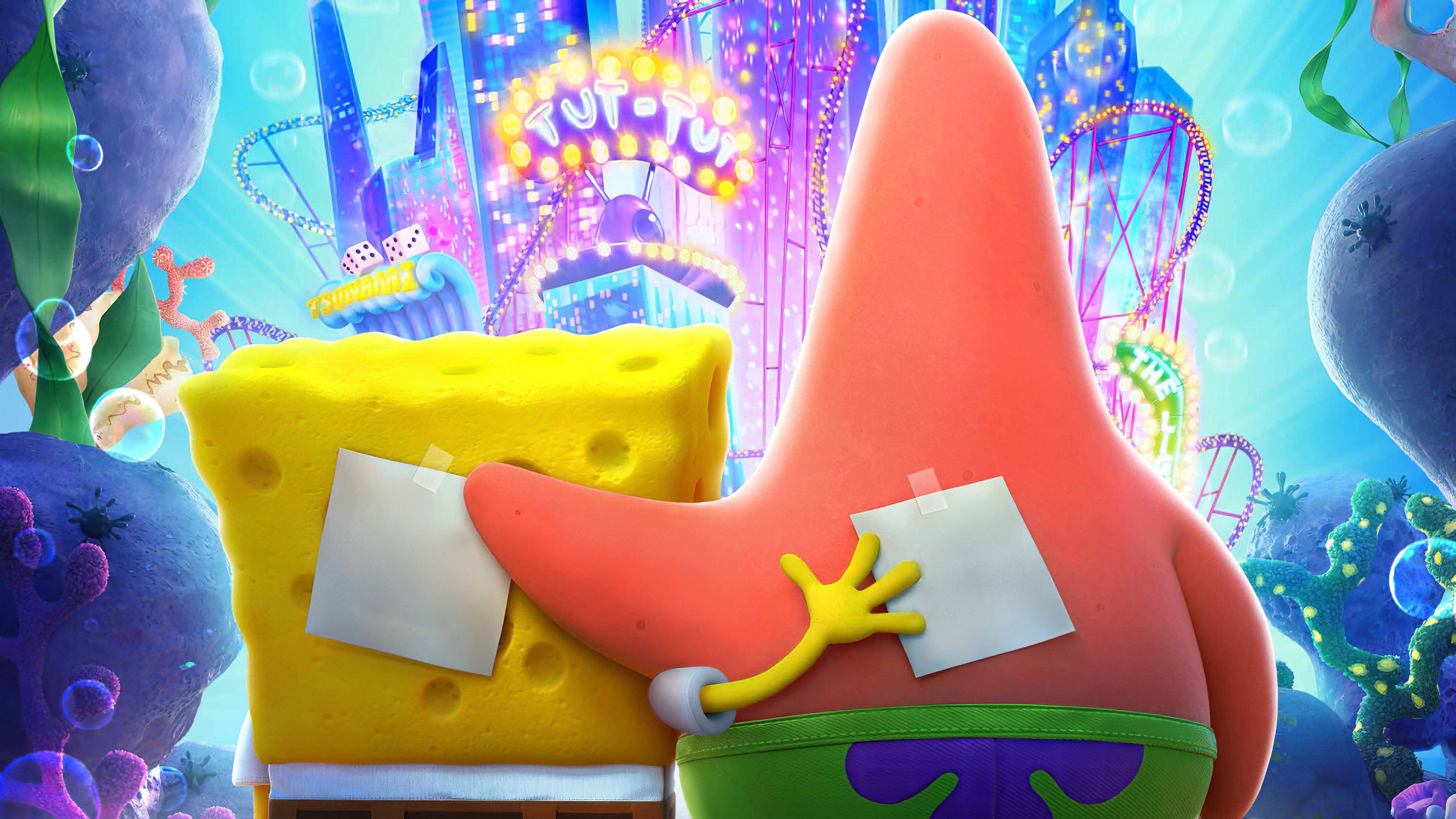 SpongeBob SquarePants Movie, Patrick Star, Sponge on the Run, Animation, 3840x2160 4K Desktop
