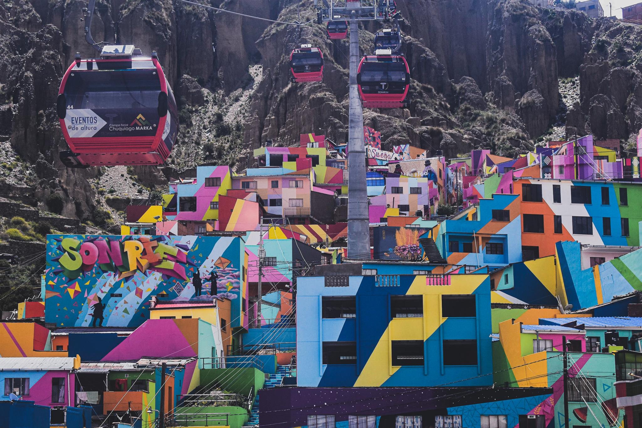 La Paz, Bolivia's TV box, Alvinfranco's artwork, Urban charm, 2050x1370 HD Desktop