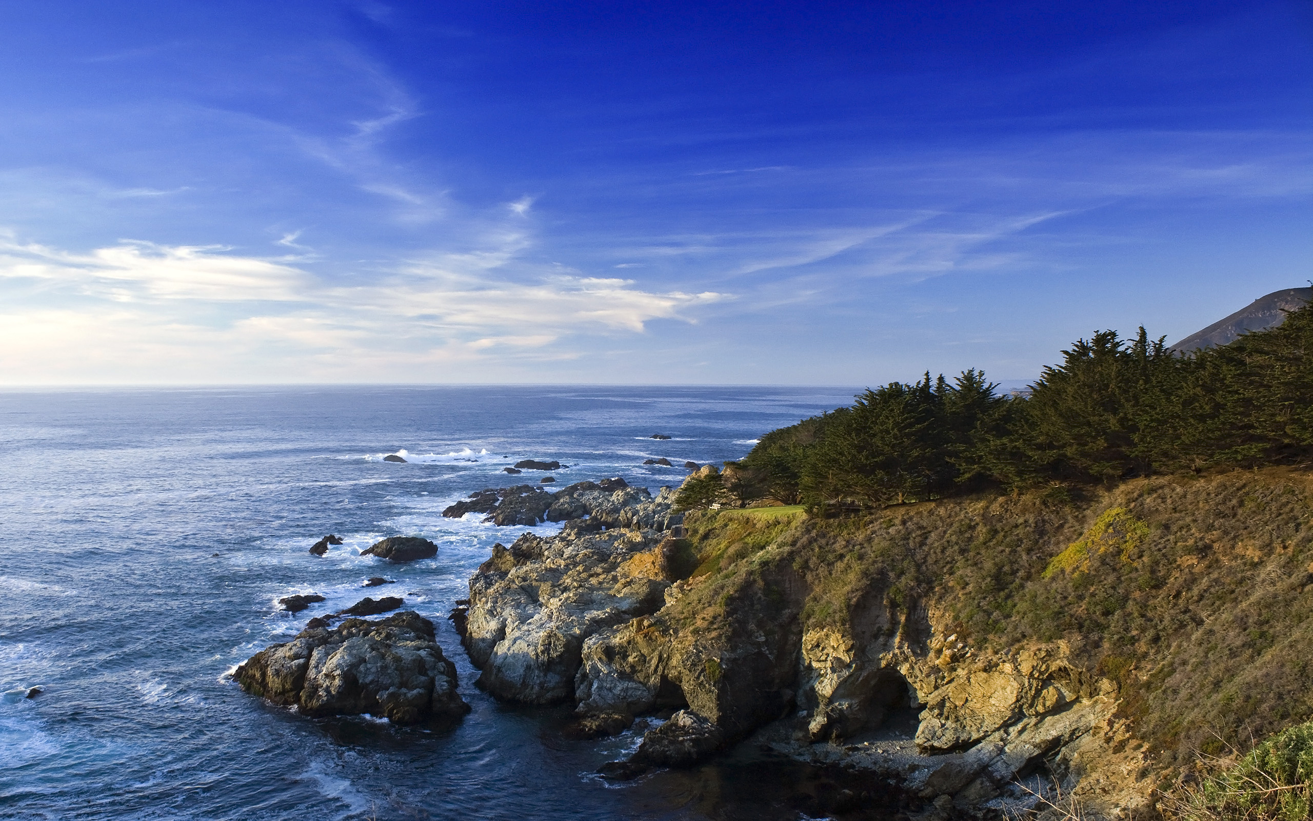Pacific Coast Highway's allure, Picturesque road trip, Highway wallpaper, Coastal charm, 2560x1600 HD Desktop