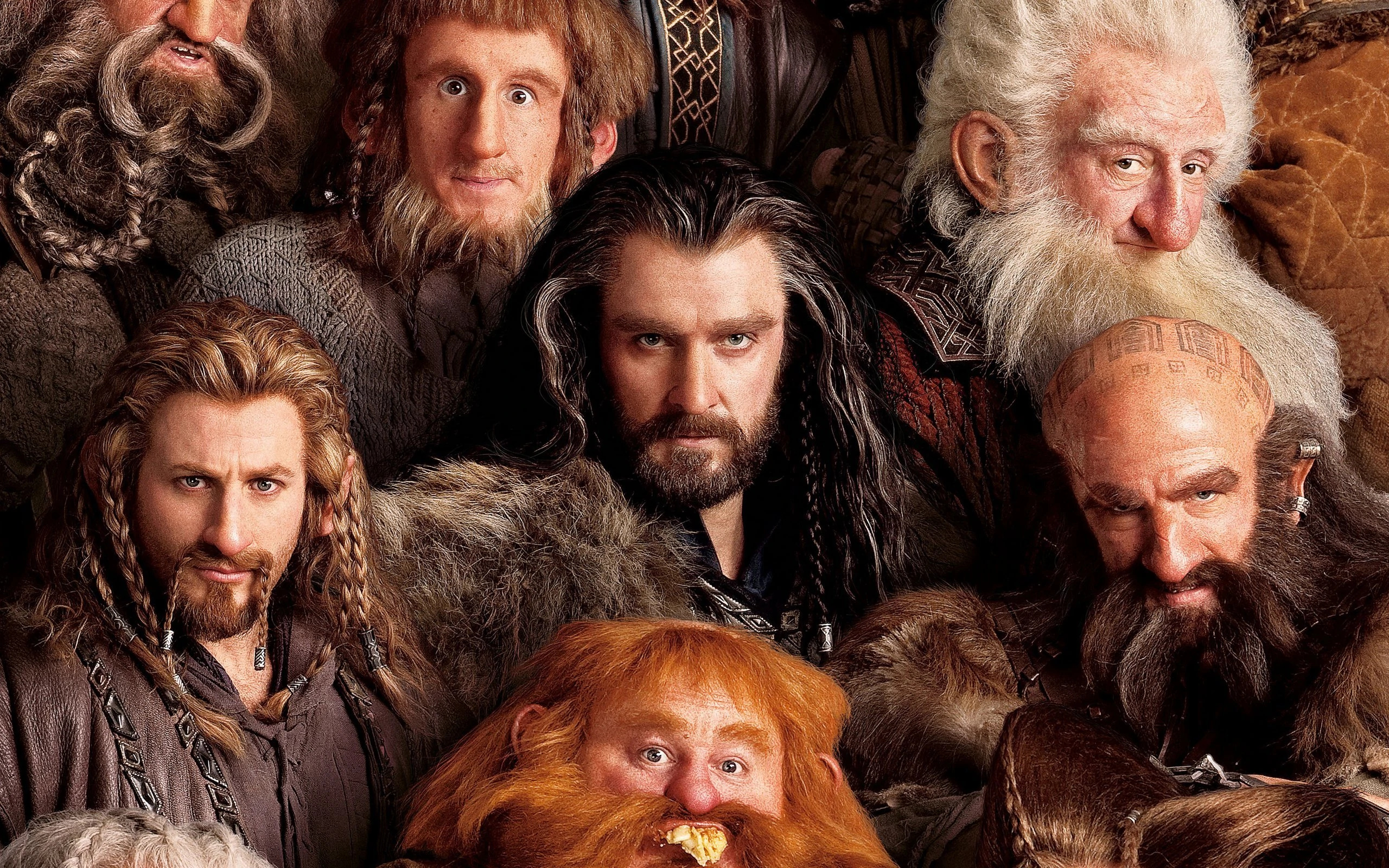 Dwarves (The Lord of the Rings): J. R. R. Tolkien, The Hobbit, Thorin Oakenshield, Balin, Dwalin, Fíli. 2560x1600 HD Background.