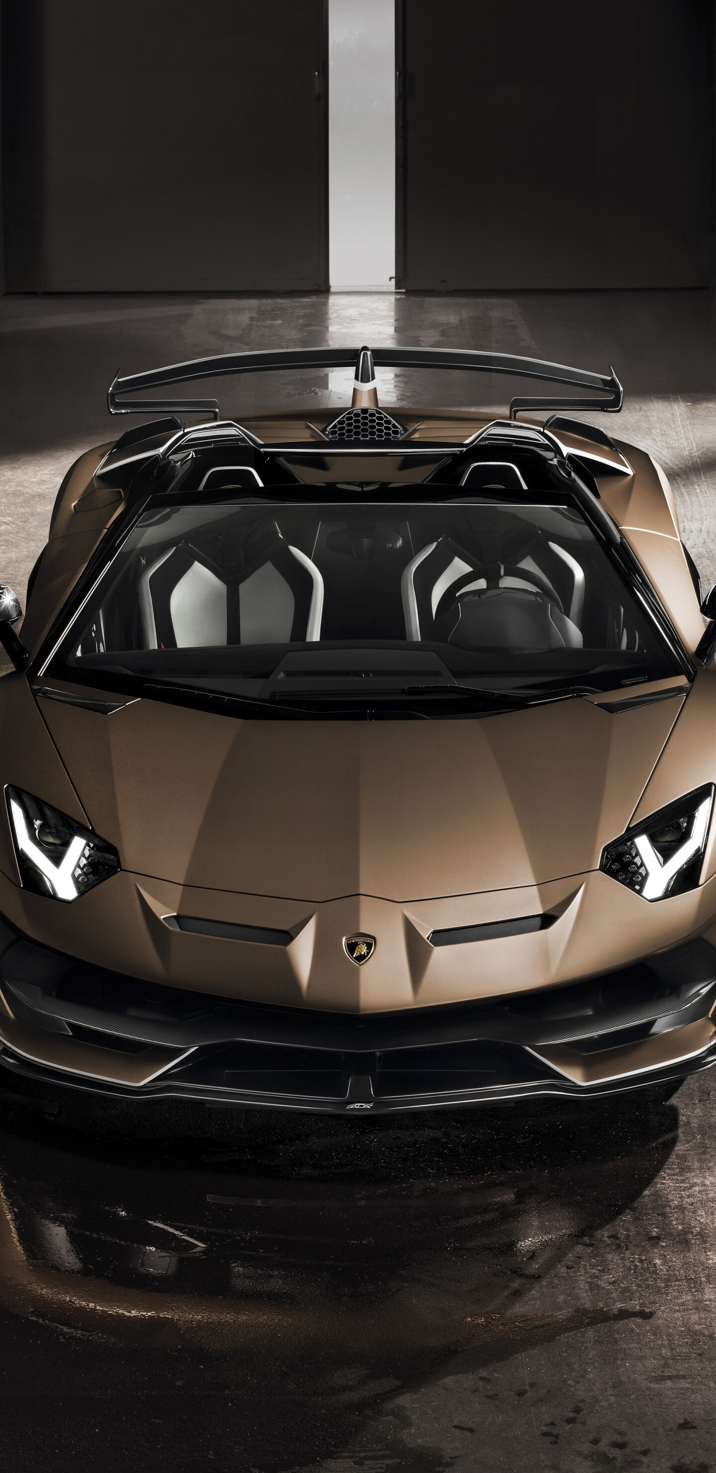 Lamborghini: Aventador SVJ roadster, The Italian car manufacturer. 1440x2960 HD Wallpaper.