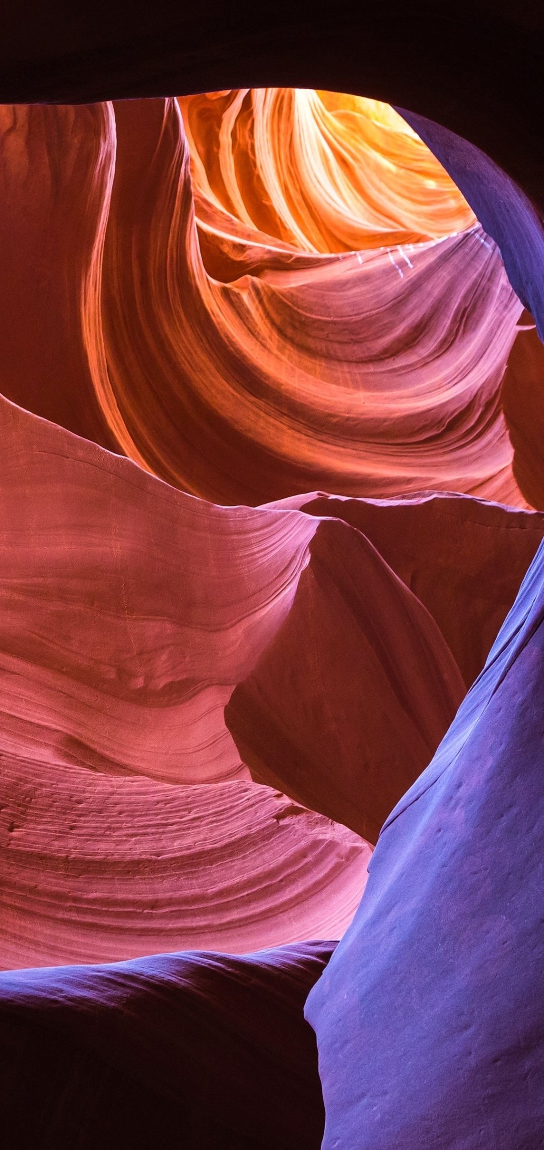Antelope Canyon, Earth's marvel, Majestic rock formations, Nature's masterpiece, 1080x2280 HD Phone