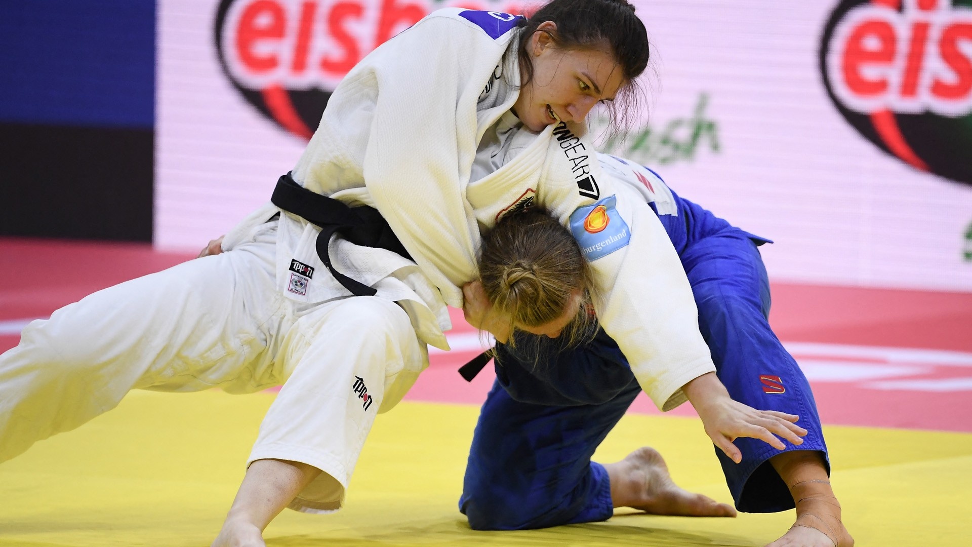 Judo: Michaela Polleres, An Austrian judoka, The 2020 Summer Olympics silver medalist. 1920x1080 Full HD Wallpaper.