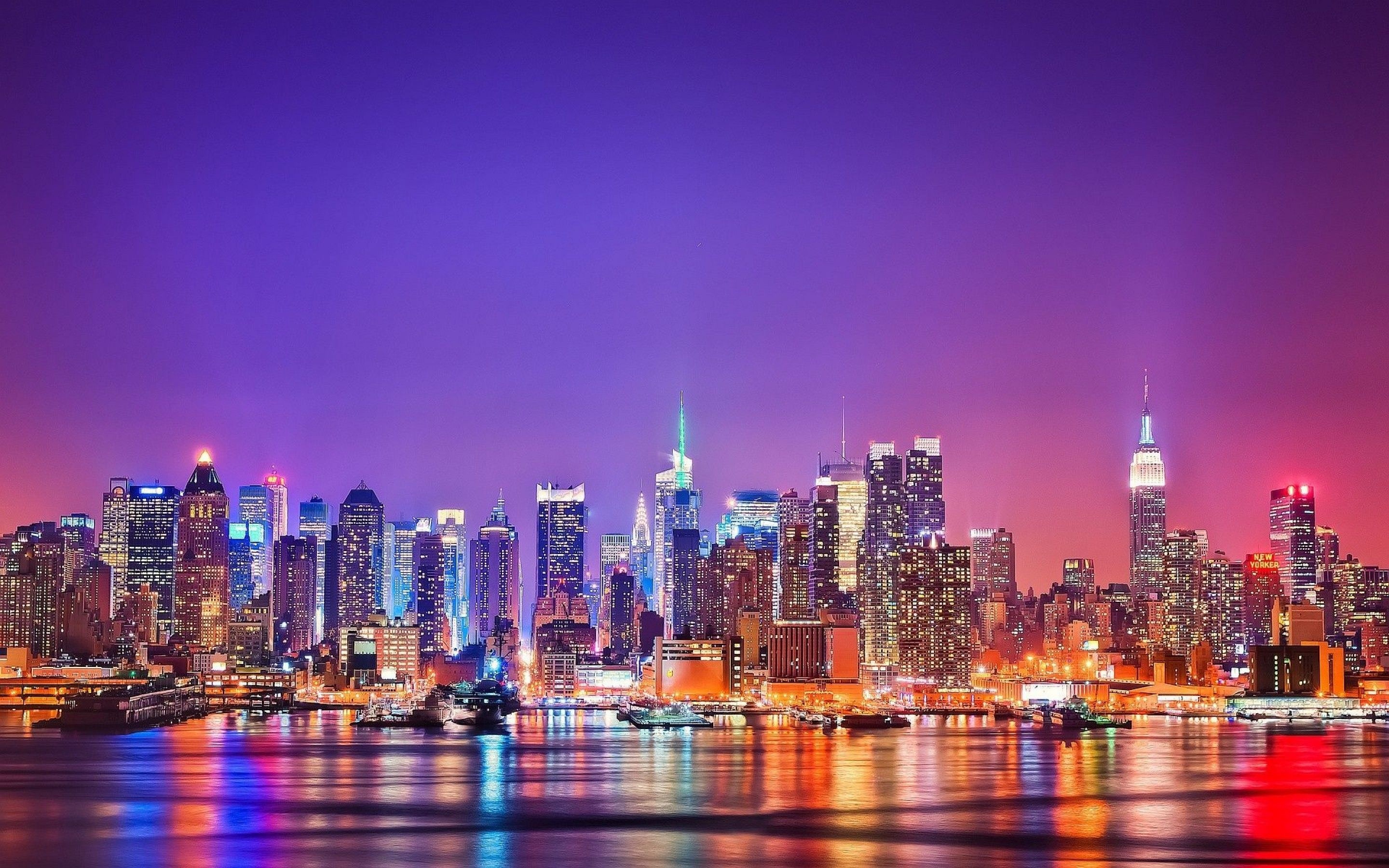 New York City background, New York skyline, City wallpaper, Metropolitan city, 2880x1800 HD Desktop