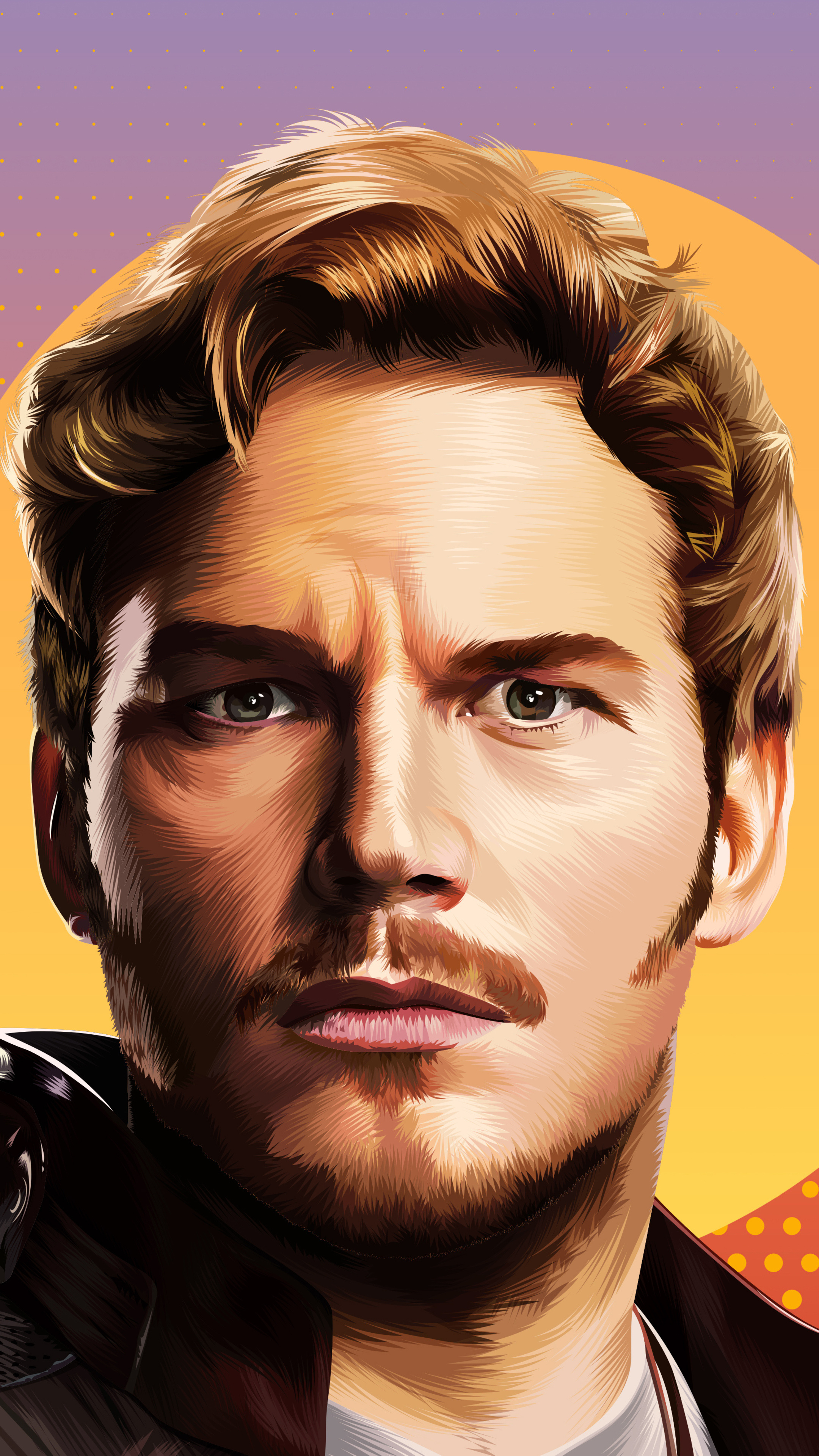 Chris Pratt: Star Lord, The half-human, half-Celestial leader of the Guardians. 2160x3840 4K Wallpaper.