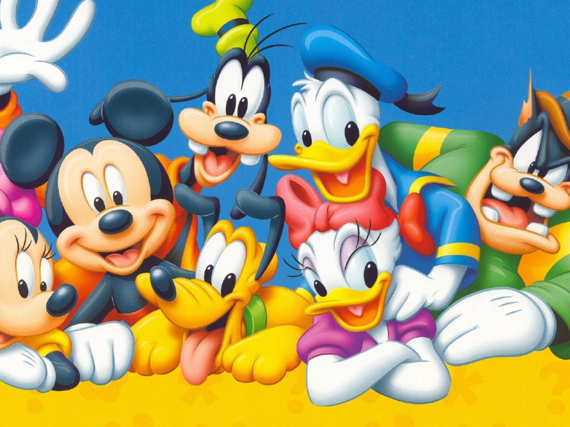 Donald Duck: Created to be the special companion of Mickey Mouse, The most popular cartoon characters. 1920x1440 HD Background.