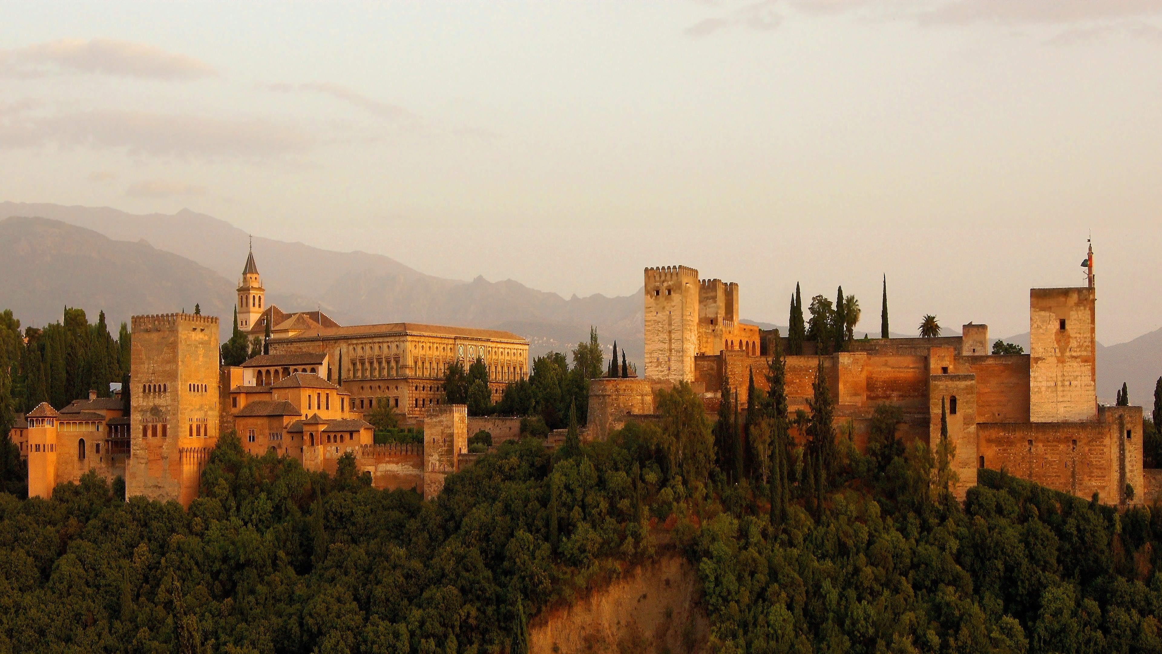 Alhambra, Travels, Spain, Granada, 3840x2160 4K Desktop