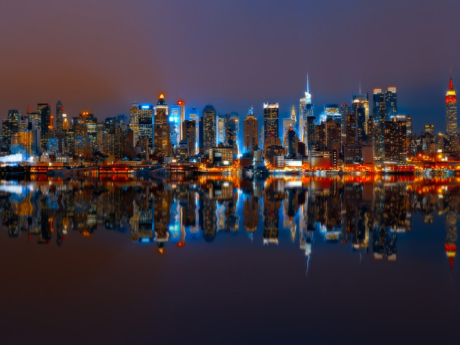 New York: Manhattan, NYC, United States of America, Panorama, Cityscape. 1920x1440 HD Wallpaper.