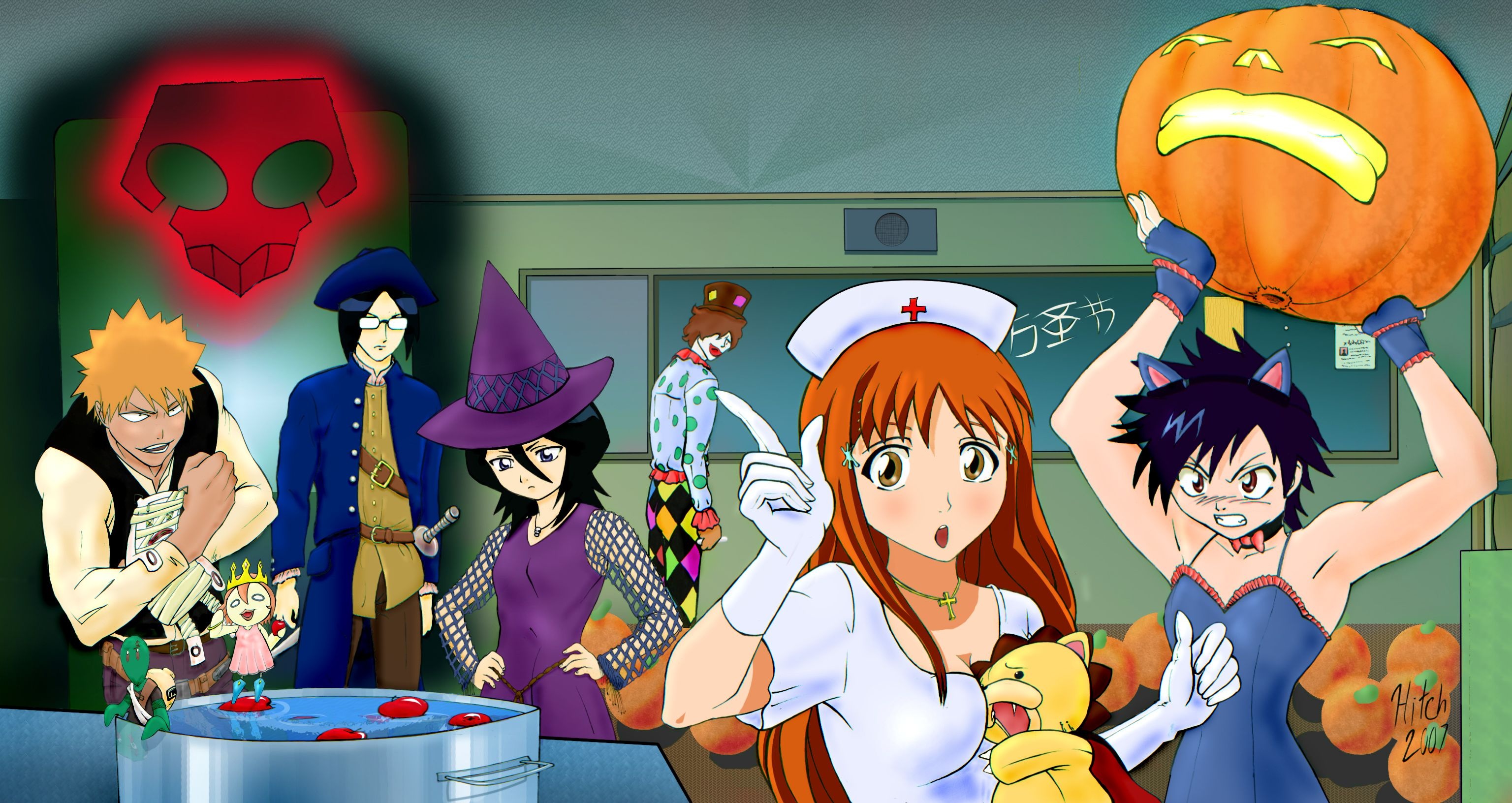 Halloween anime, Bleach anime, Anime 2011, 3080x1640 HD Desktop