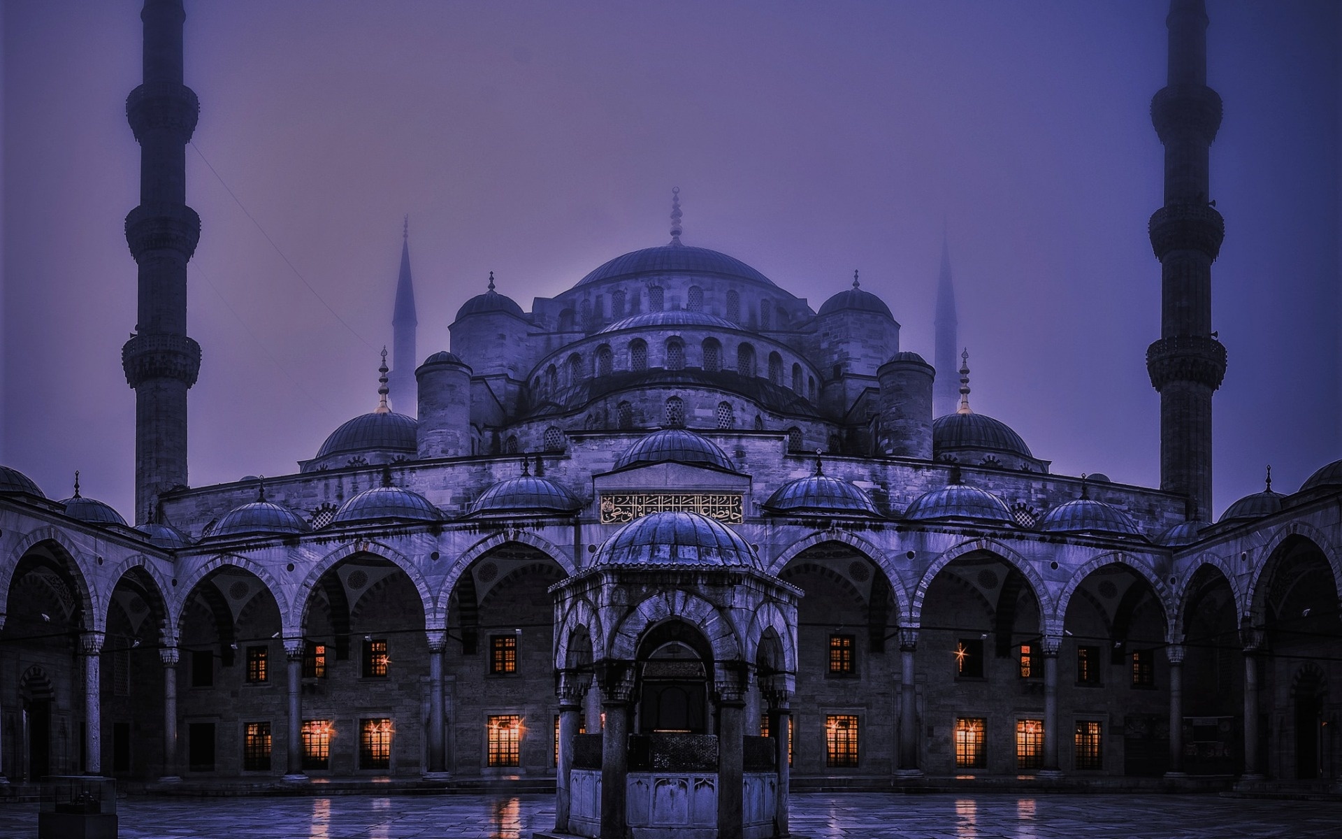 Blue Mosque, Istanbul, Religious symbols, Minarets, 1920x1200 HD Desktop