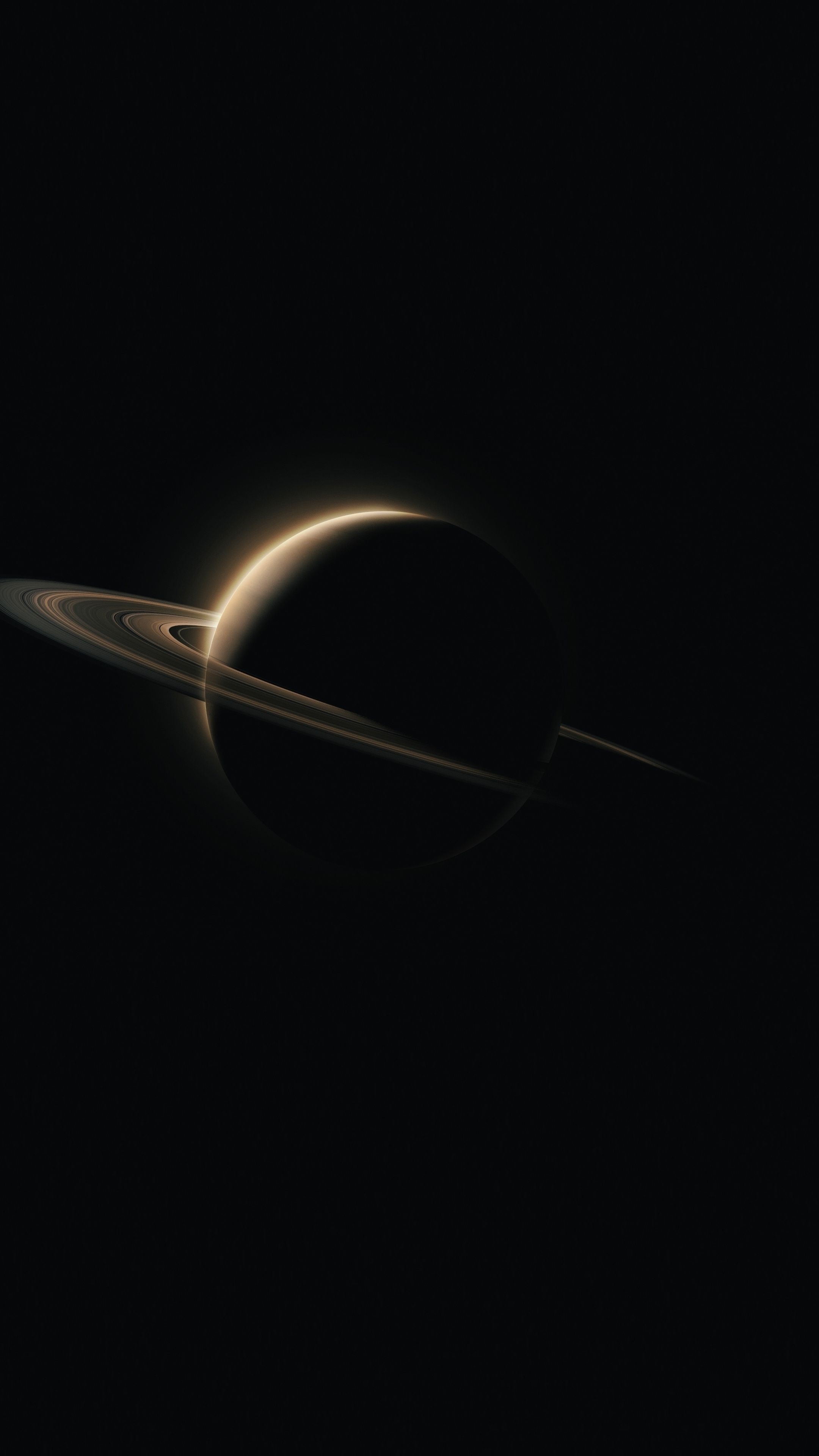 Saturn planet, Dark space, Planets, Phone wallpaper, 2160x3840 4K Phone
