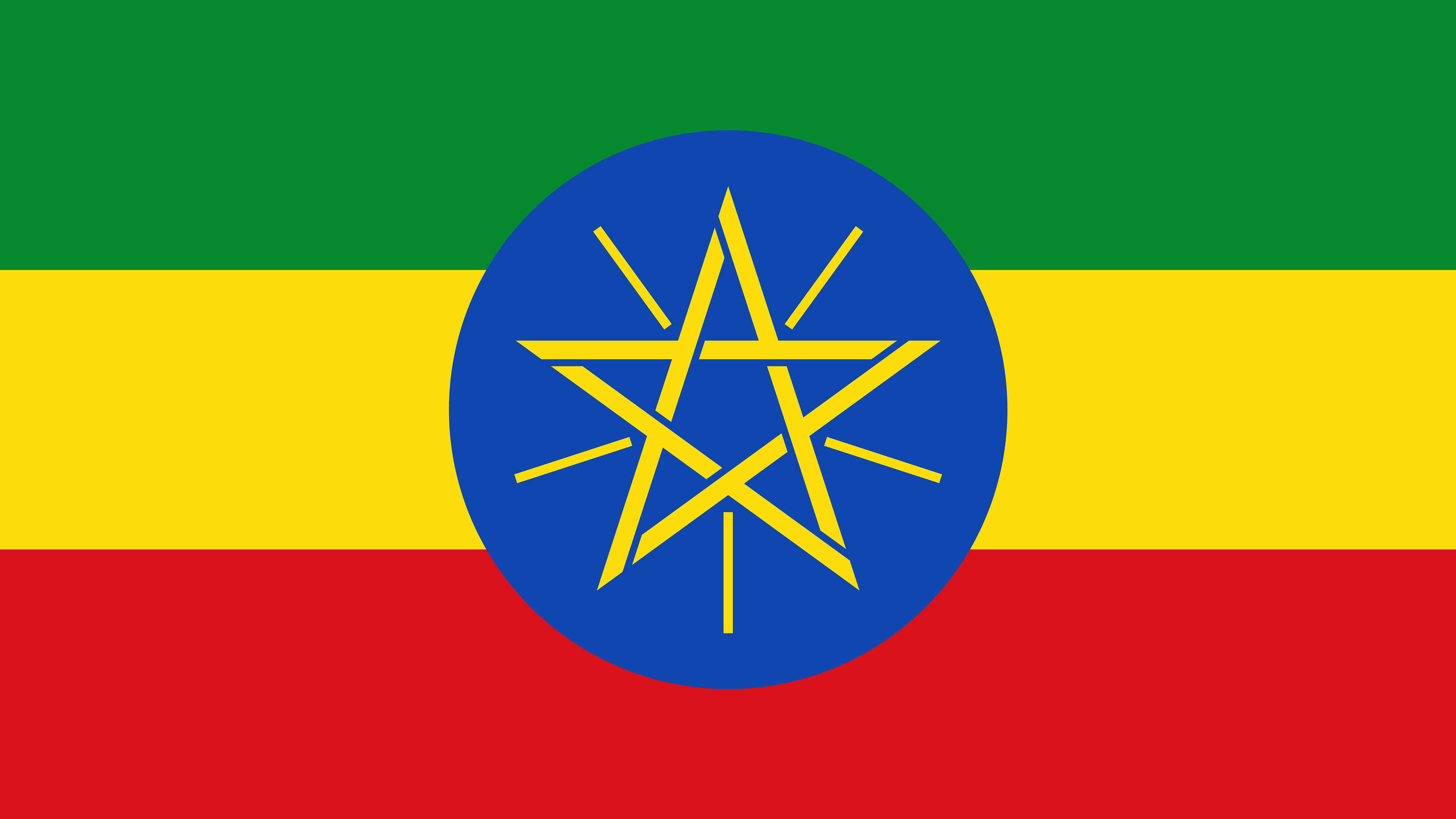 Ethiopian flag, UHD 4K wallpaper, Vibrant colors, National pride, 3840x2160 4K Desktop