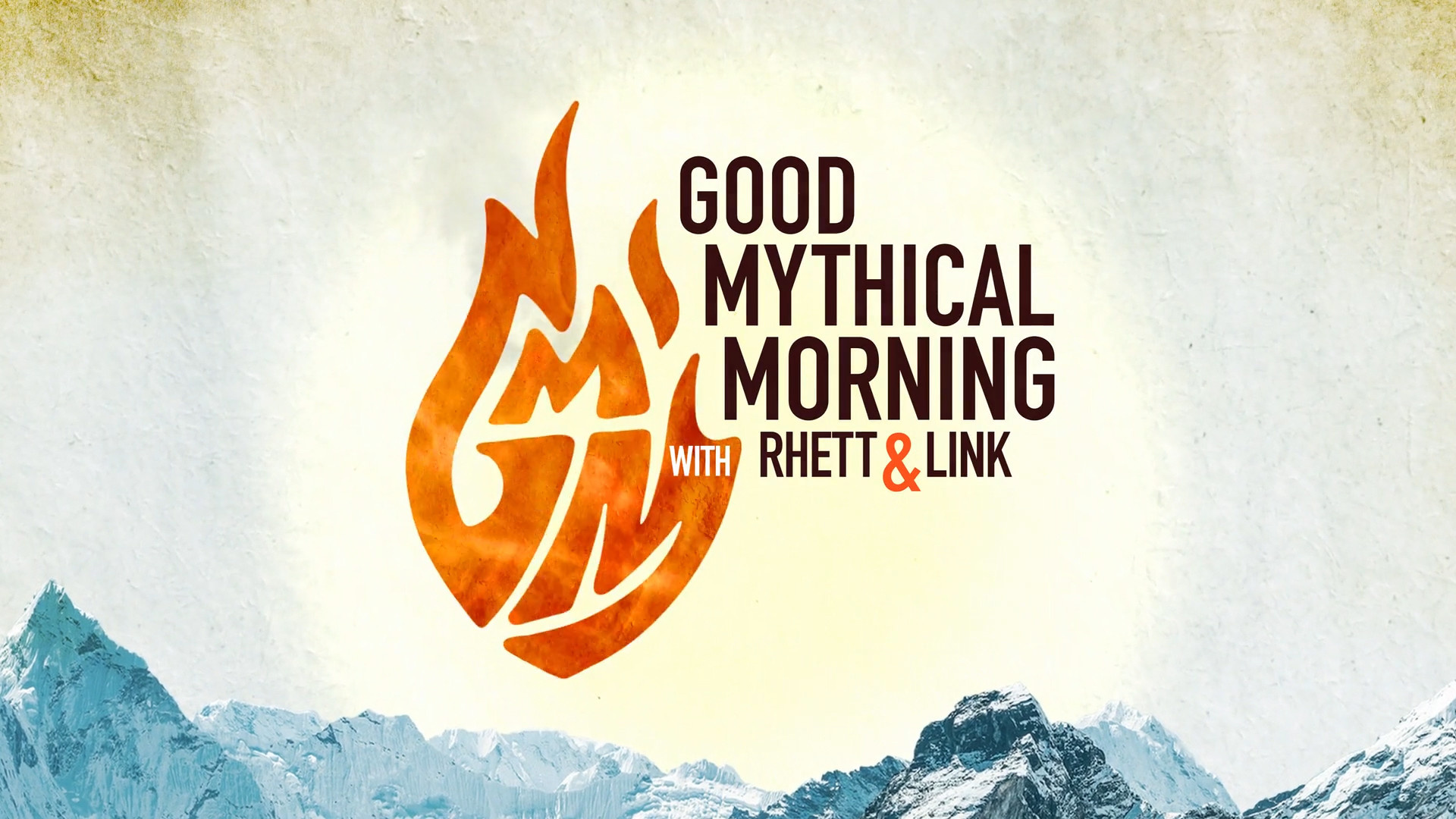 Good Mythical Morning: Rhett and Link show, Season 15-17 title card made by Dana Schechter, 2019-2020. 1920x1080 Full HD Background.