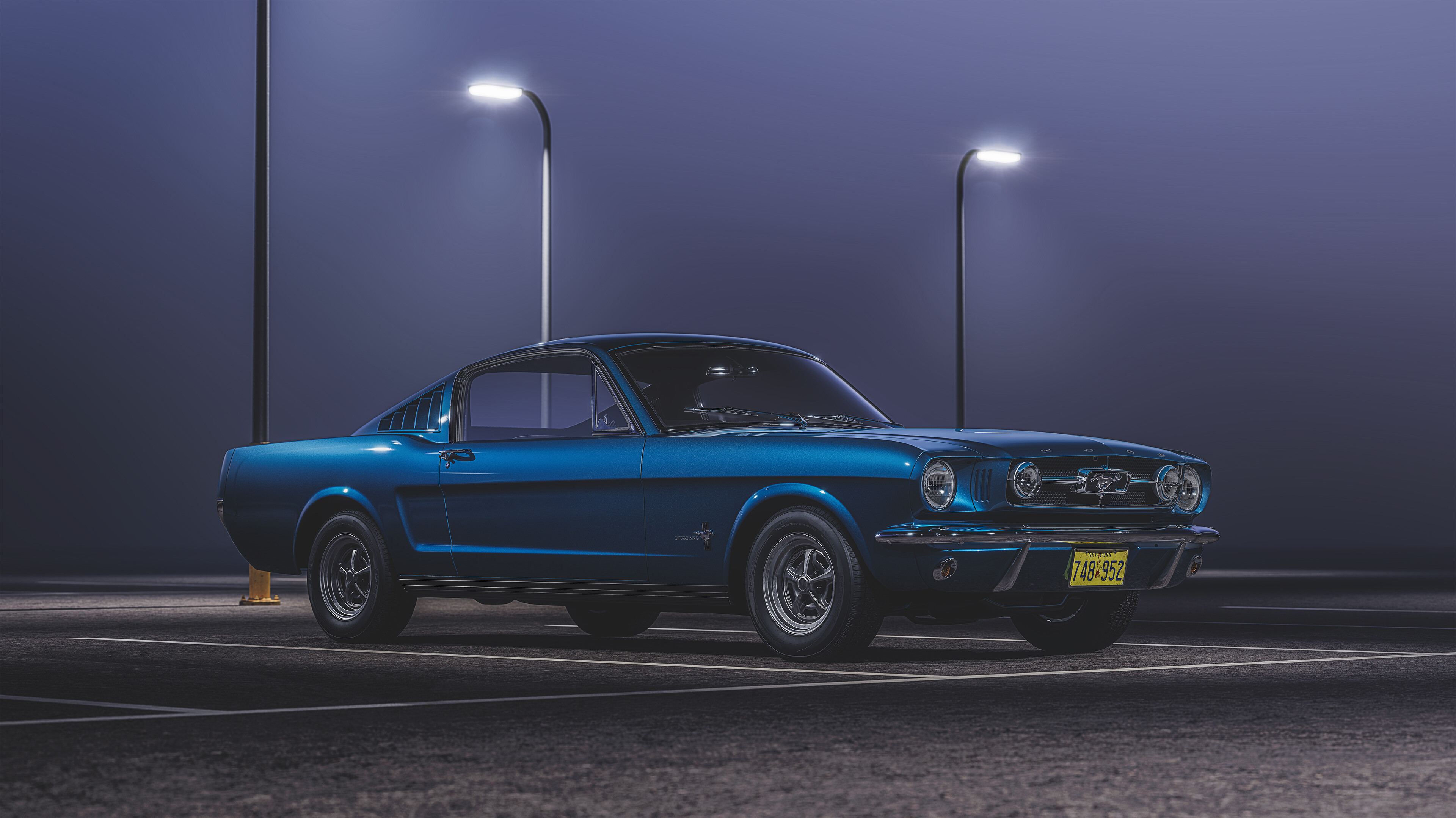 Ford: An American auto manufacturer, Mustang 1965, Vintage cars. 3840x2160 HD Wallpaper.