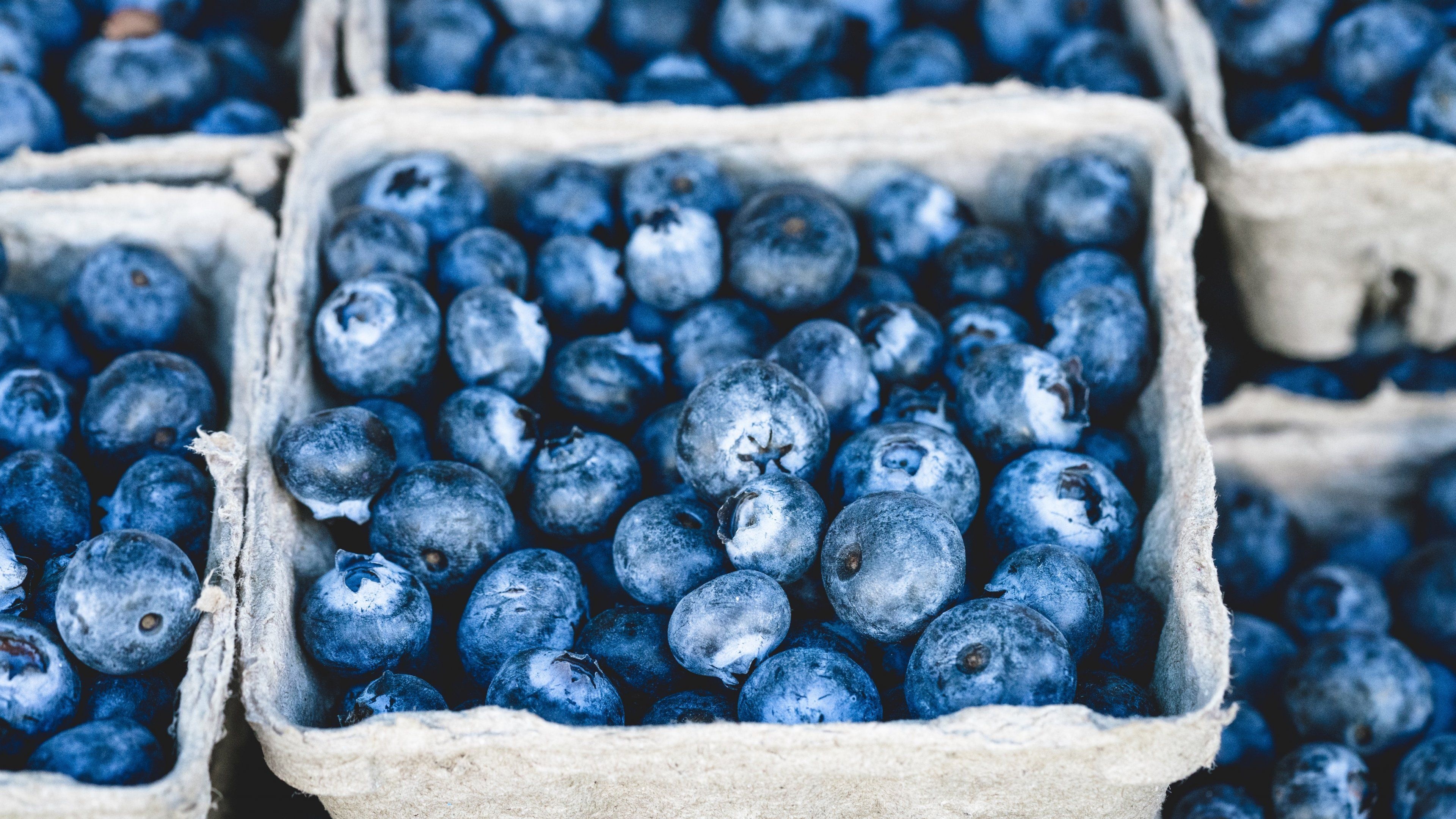 Blue food delights, Fruity goodness, Vibrant and refreshing, Delicious treats, 3840x2160 4K Desktop
