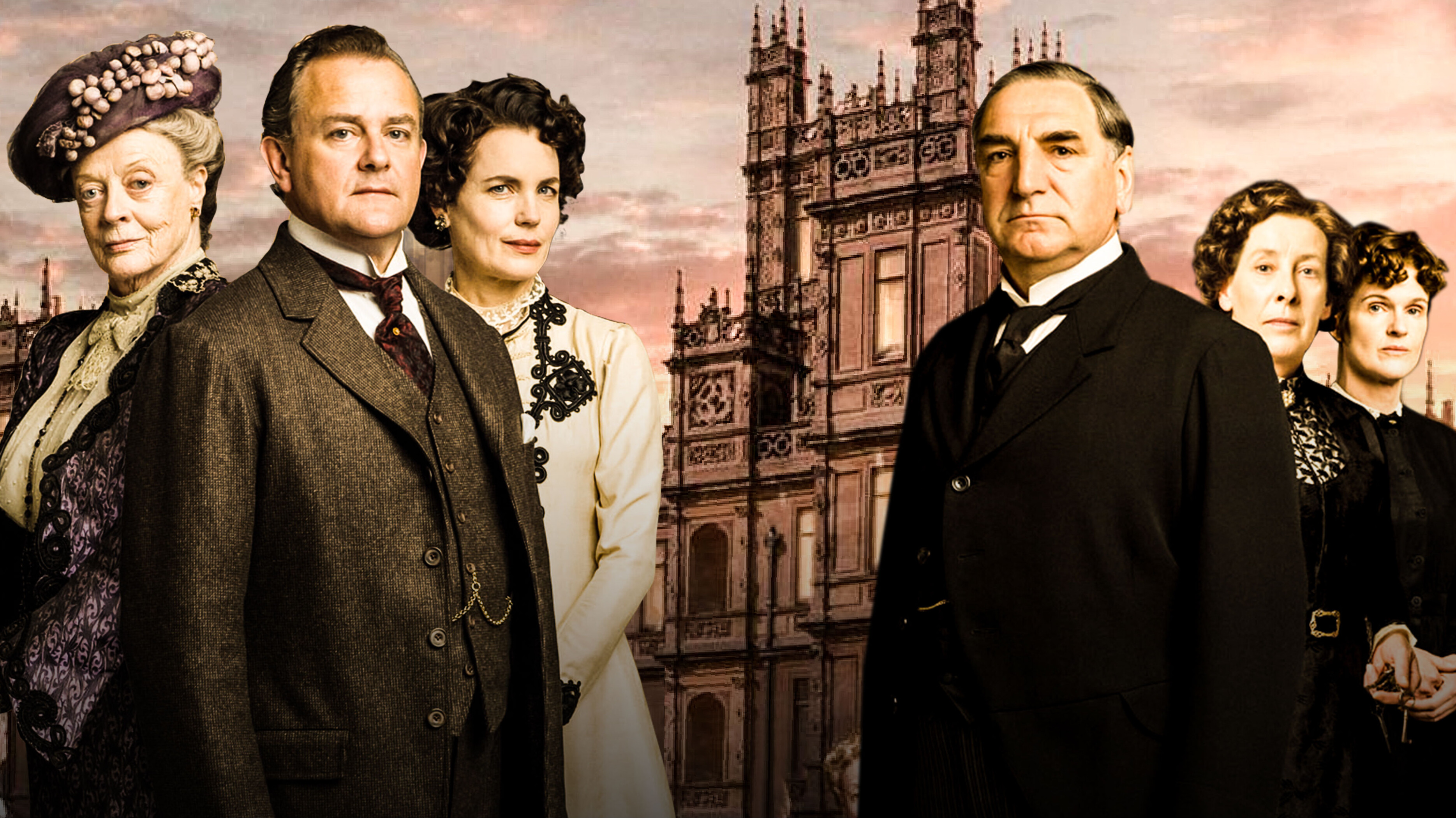 Downton Abbey: Television series created and co-written by Julian Fellowes. 3740x2110 HD Background.