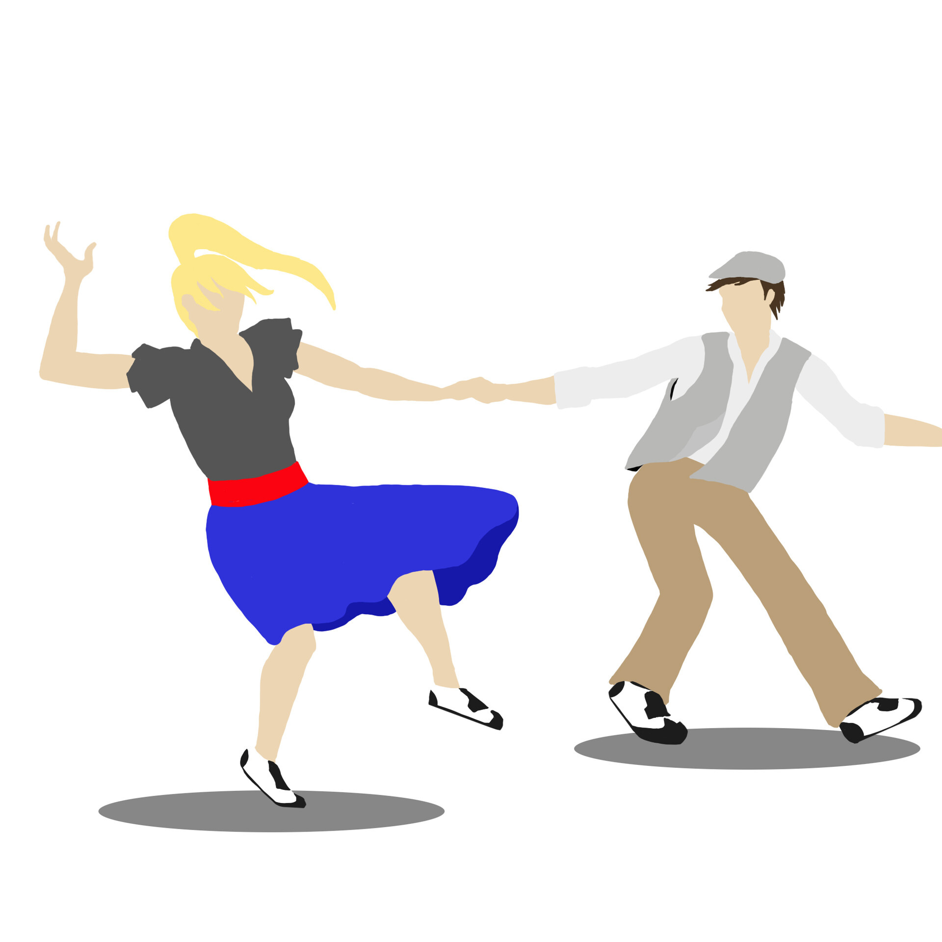 Twist Dance: A dance in which people stay in one place and twist their bodies from side to side. 1920x1920 HD Background.