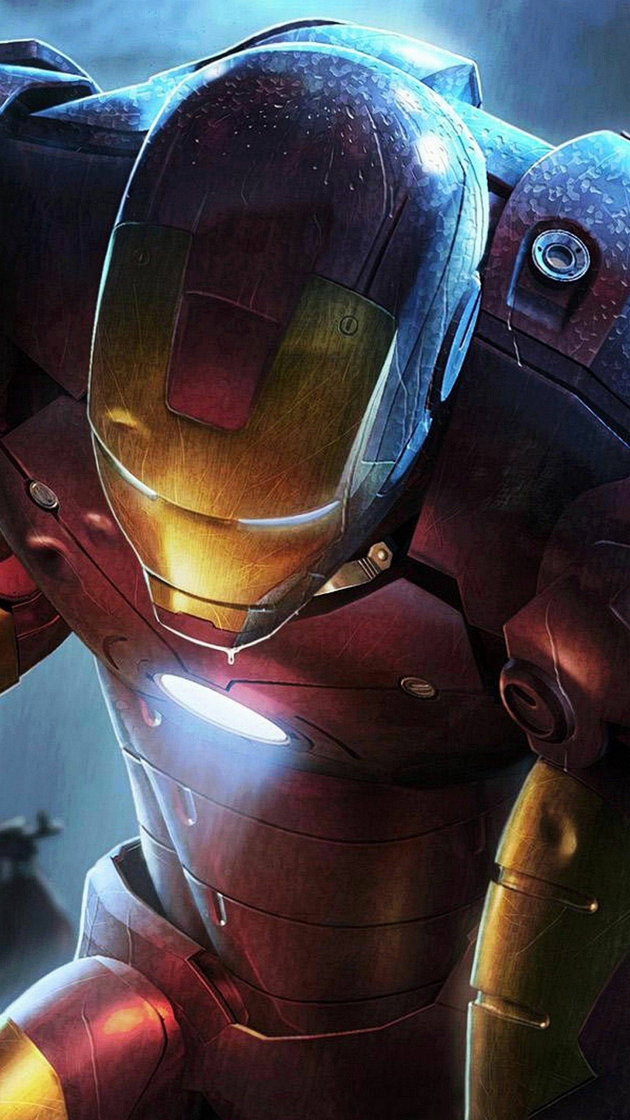 Marvel: Iron Man, The character founded the Avengers in 1963. 2160x3840 4K Background.