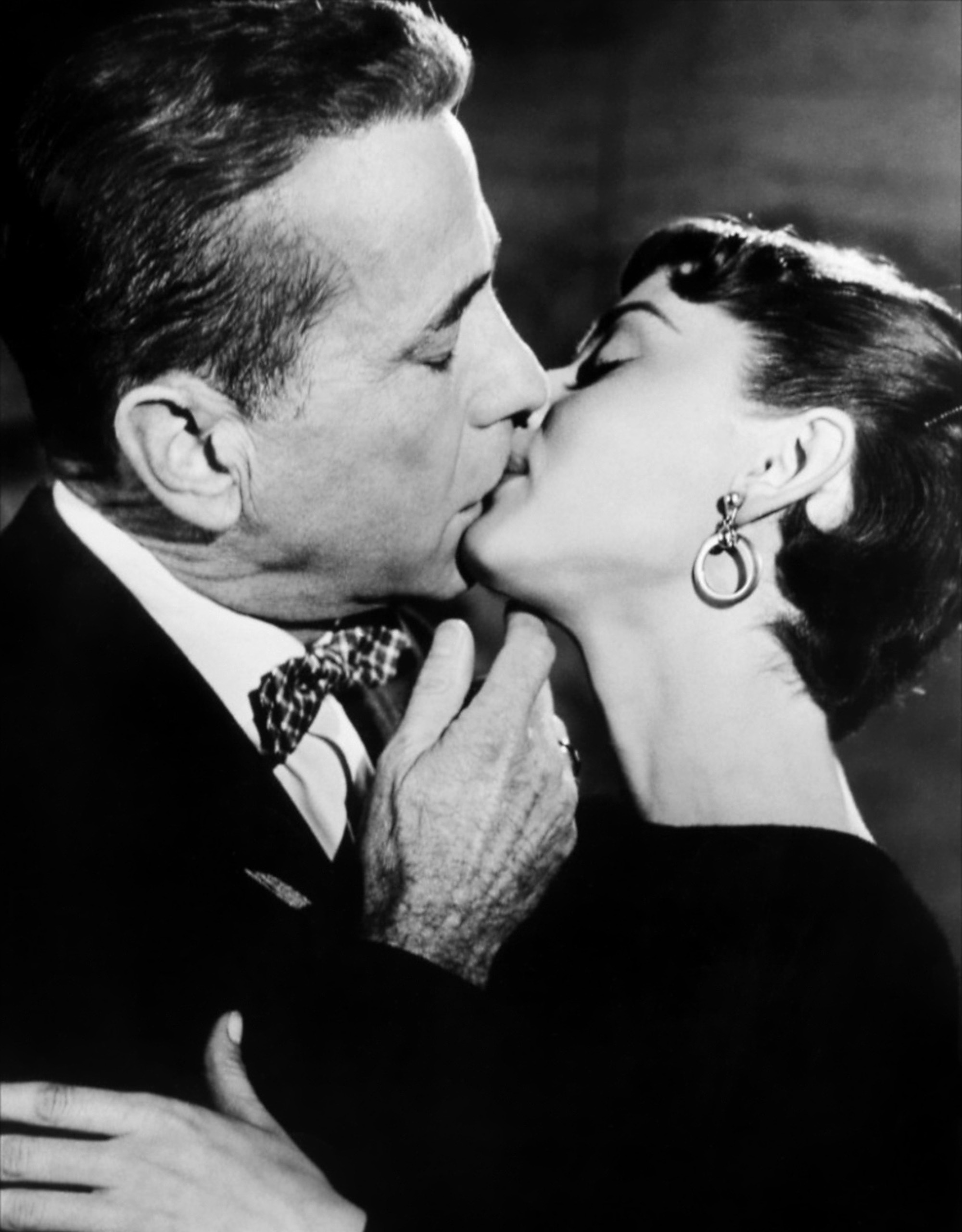 Audrey Hepburn in Sabrina, Humphrey Bogart and William Holden, Timeless chemistry, Classic love story, 2000x2560 HD Handy