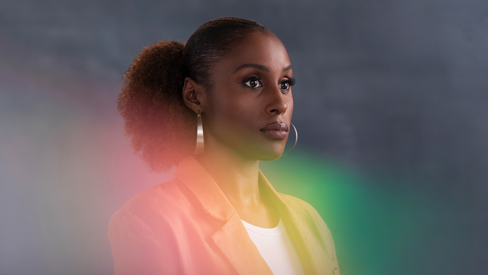 Issa Rae: Awkward Black Girl, An American actress, writer, producer, and comedian. 1920x1080 Full HD Background.