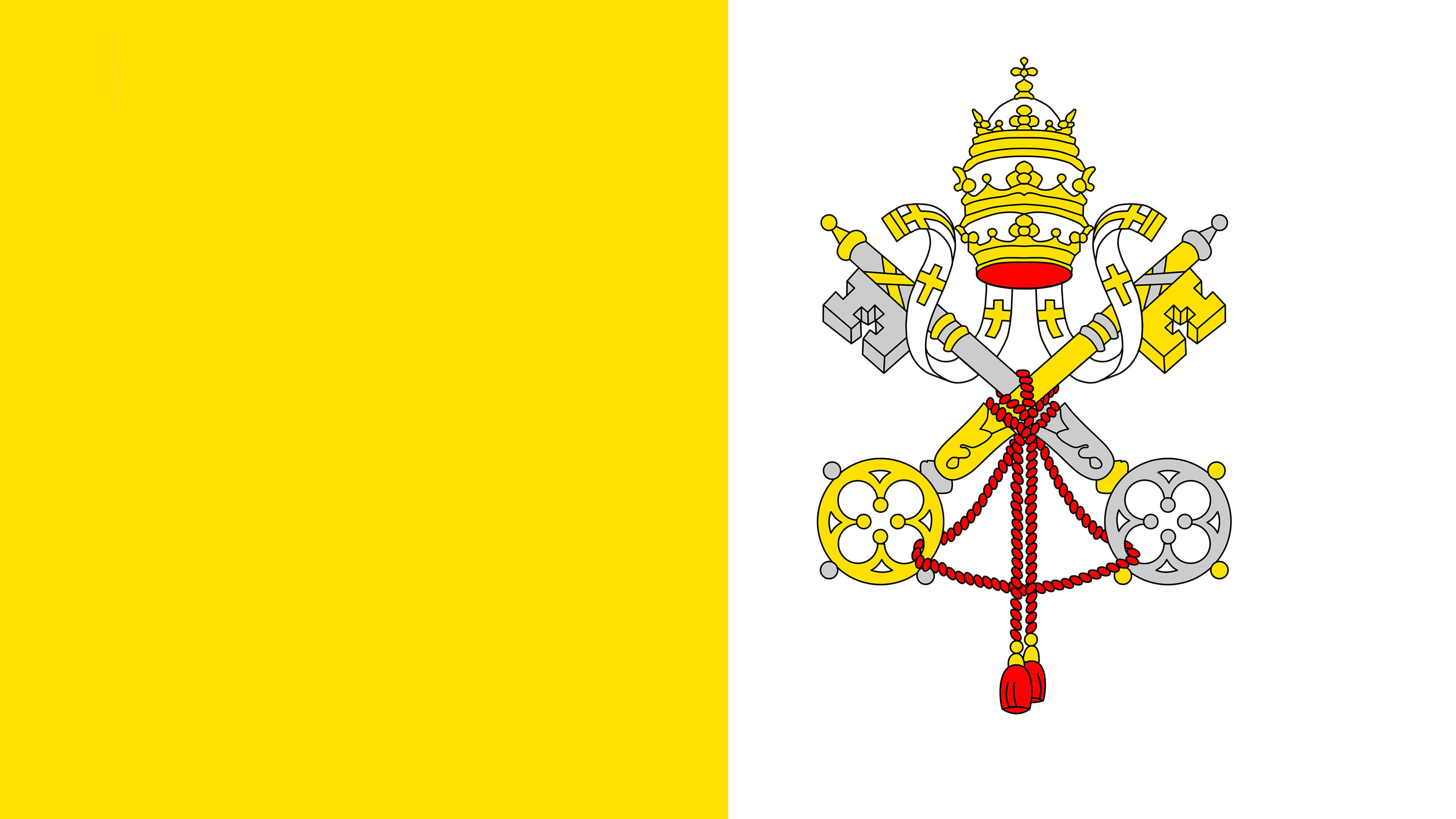 Vatican City, Flag, National Symbol, Pride, 3840x2160 4K Desktop