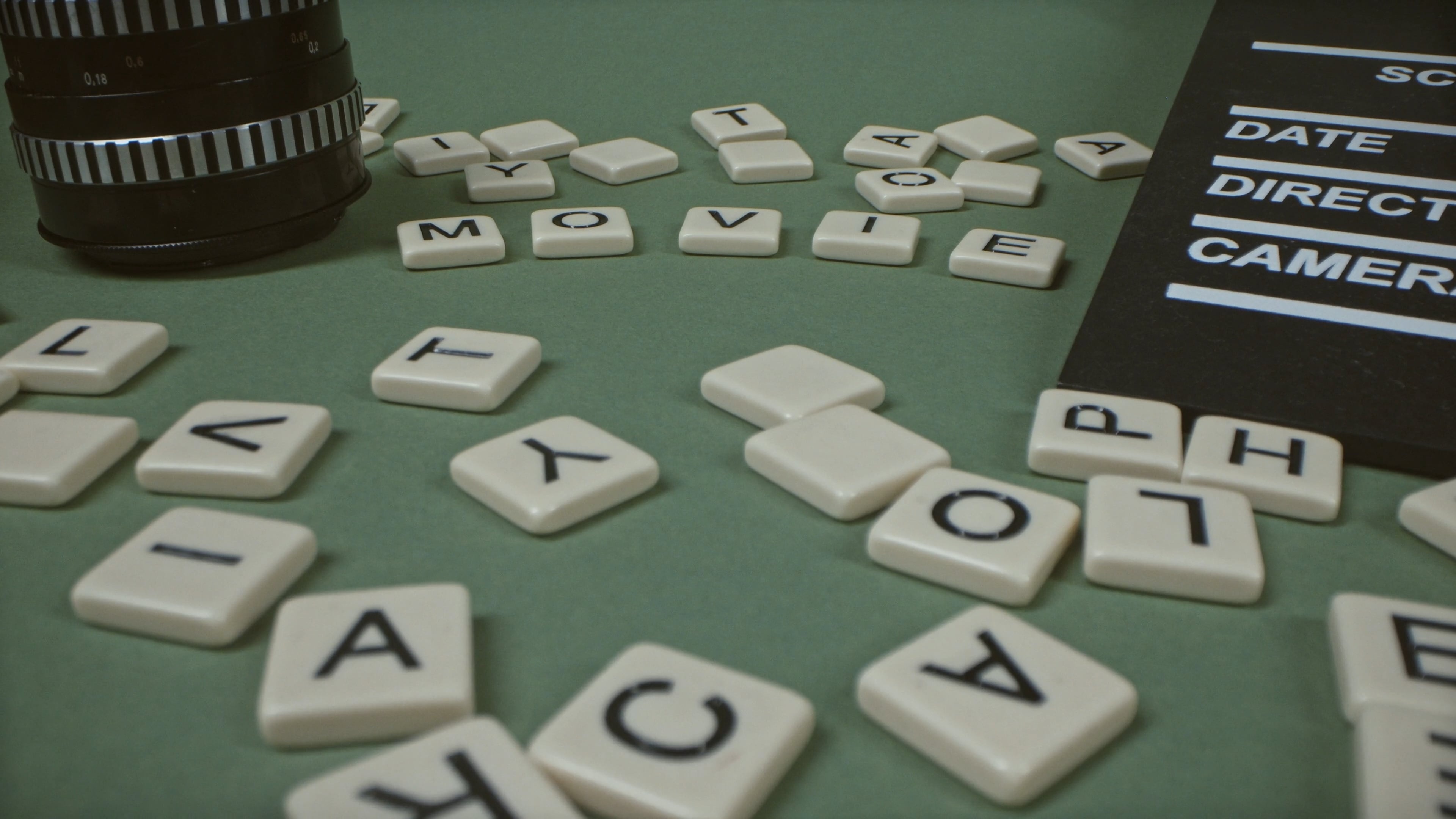 Scrabble: Movie, Professional lens, Recreational board activity, Family game. 3840x2160 4K Wallpaper.
