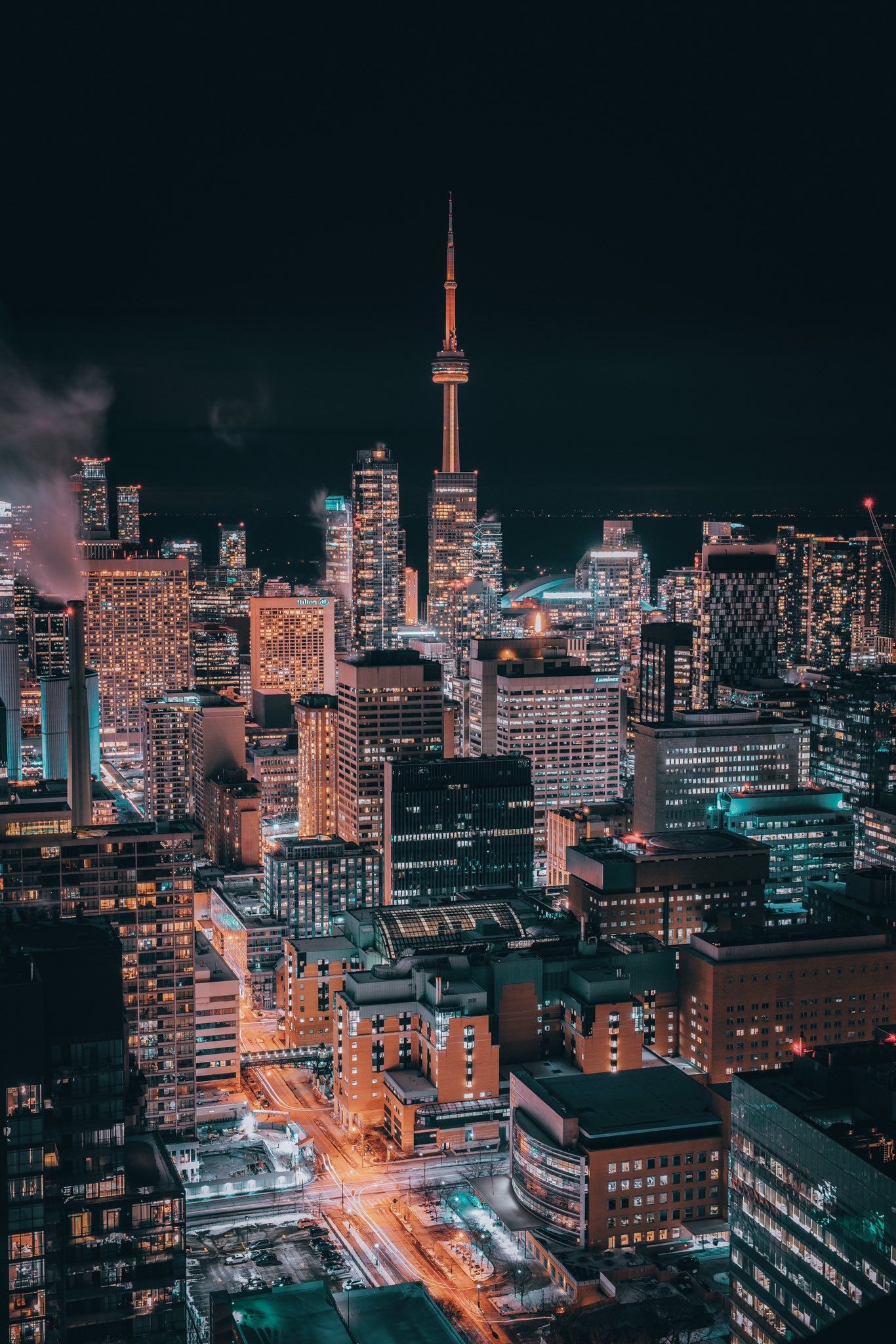 Toronto Skyline, Travels, IDIL on Twitter, Toronto city, 1370x2050 HD Handy