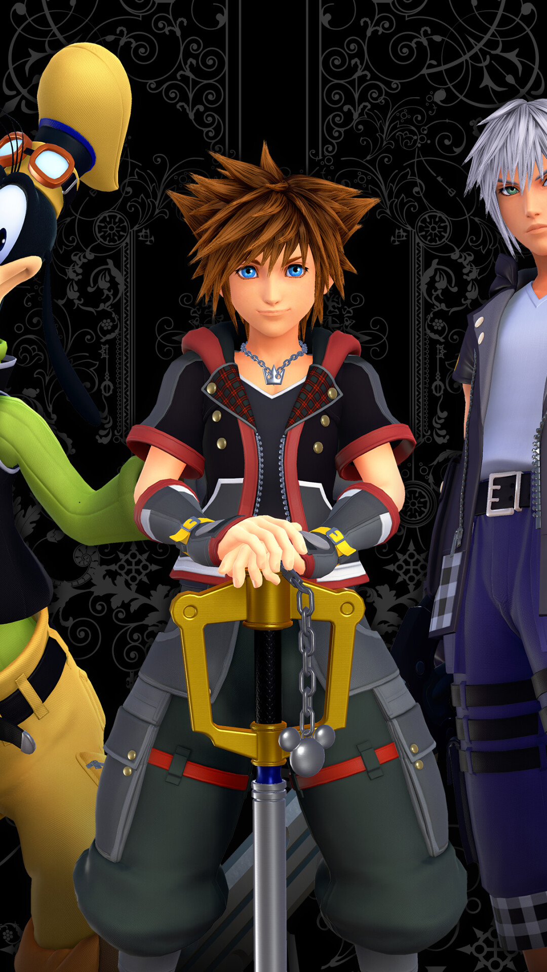 Kingdom Hearts gaming inspiration, Heartwarming storytelling, Beloved characters, Unforgettable adventure, 1080x1920 Full HD Phone