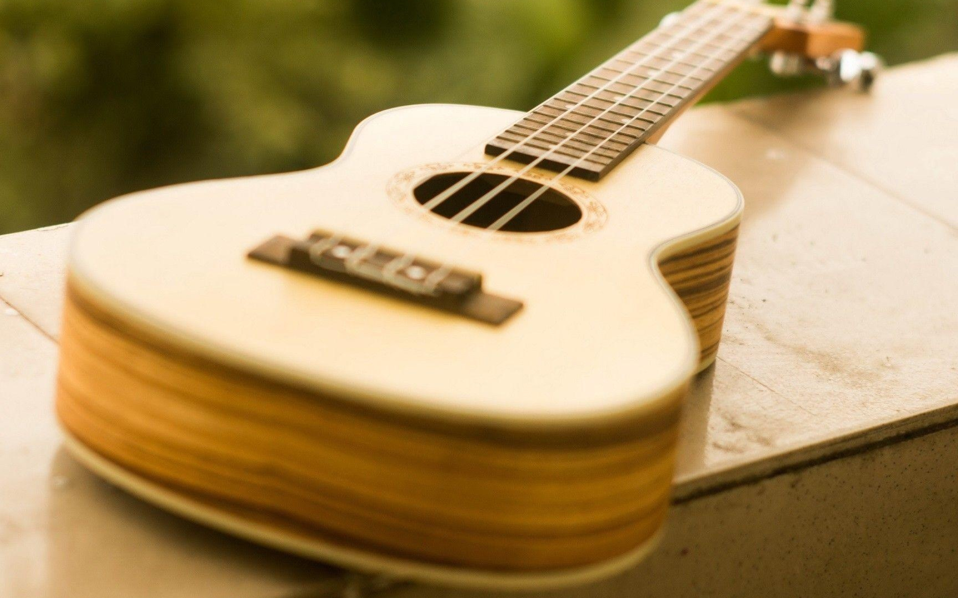 Ukulele: Four-stringed instruments, A delicate and focused sound, Soprano. 1920x1200 HD Background.