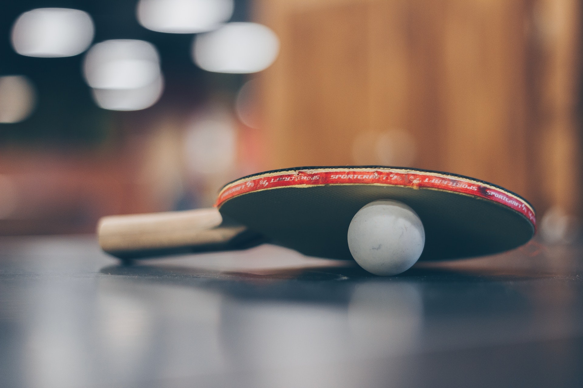 Table Tennis: Ping-pong racket and a ball, Olympic sport. 1920x1280 HD Wallpaper.