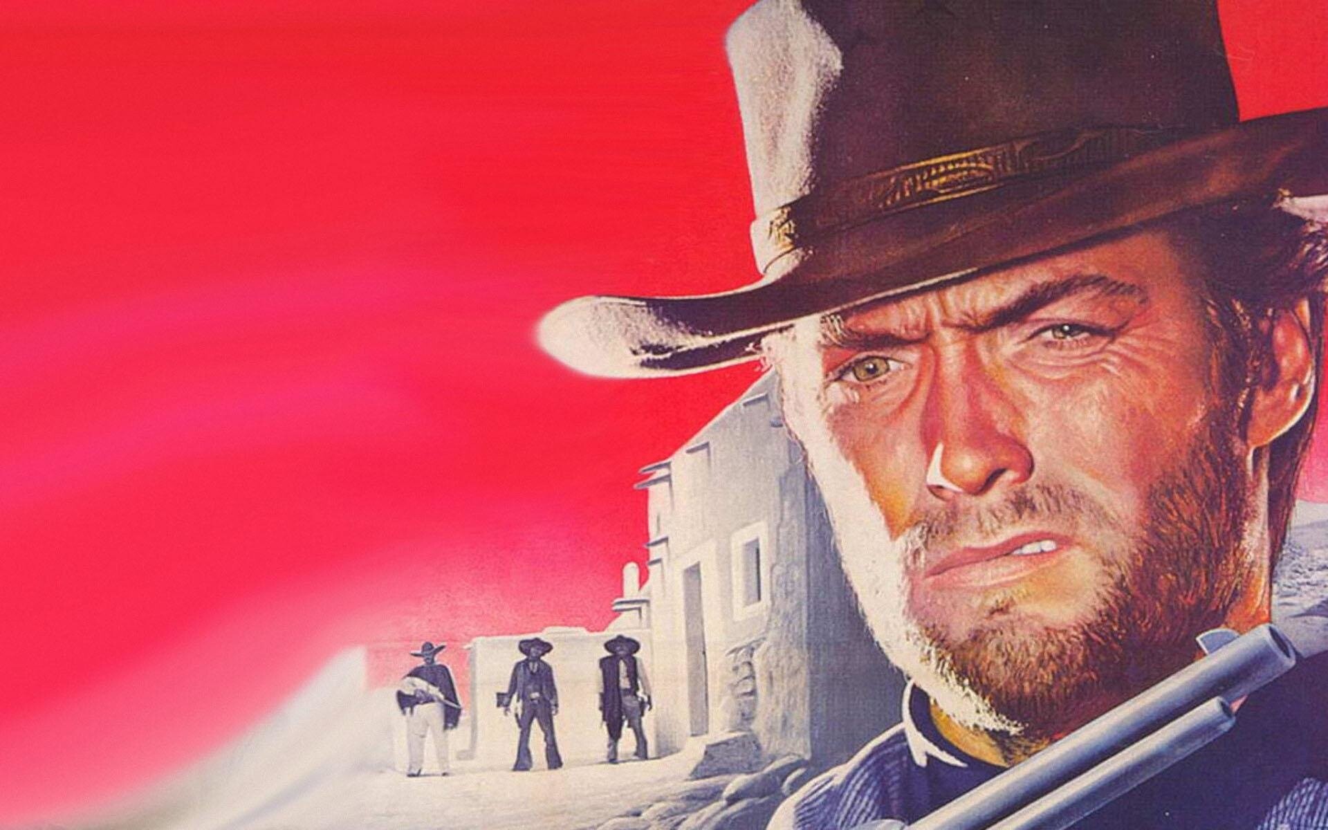 Clint Eastwood: For A Few Dollars More, Bounty Hunters, Lee Van Cleef, Gian Maria Volonté, Mara Krup, Luigi Pistilli. 1920x1200 HD Background.