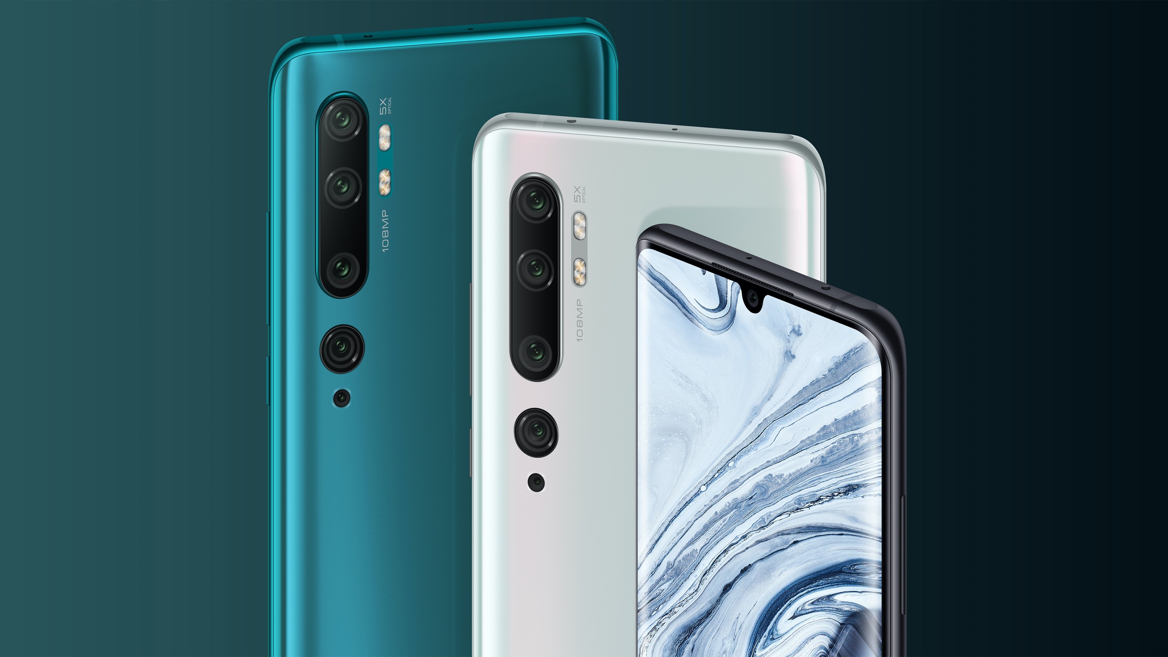 Xiaomi: A 108 megapixel camera, Mi Note 10, Android-based smartphone, A part of the Redmi Note series by Redmi. 3840x2160 4K Background.