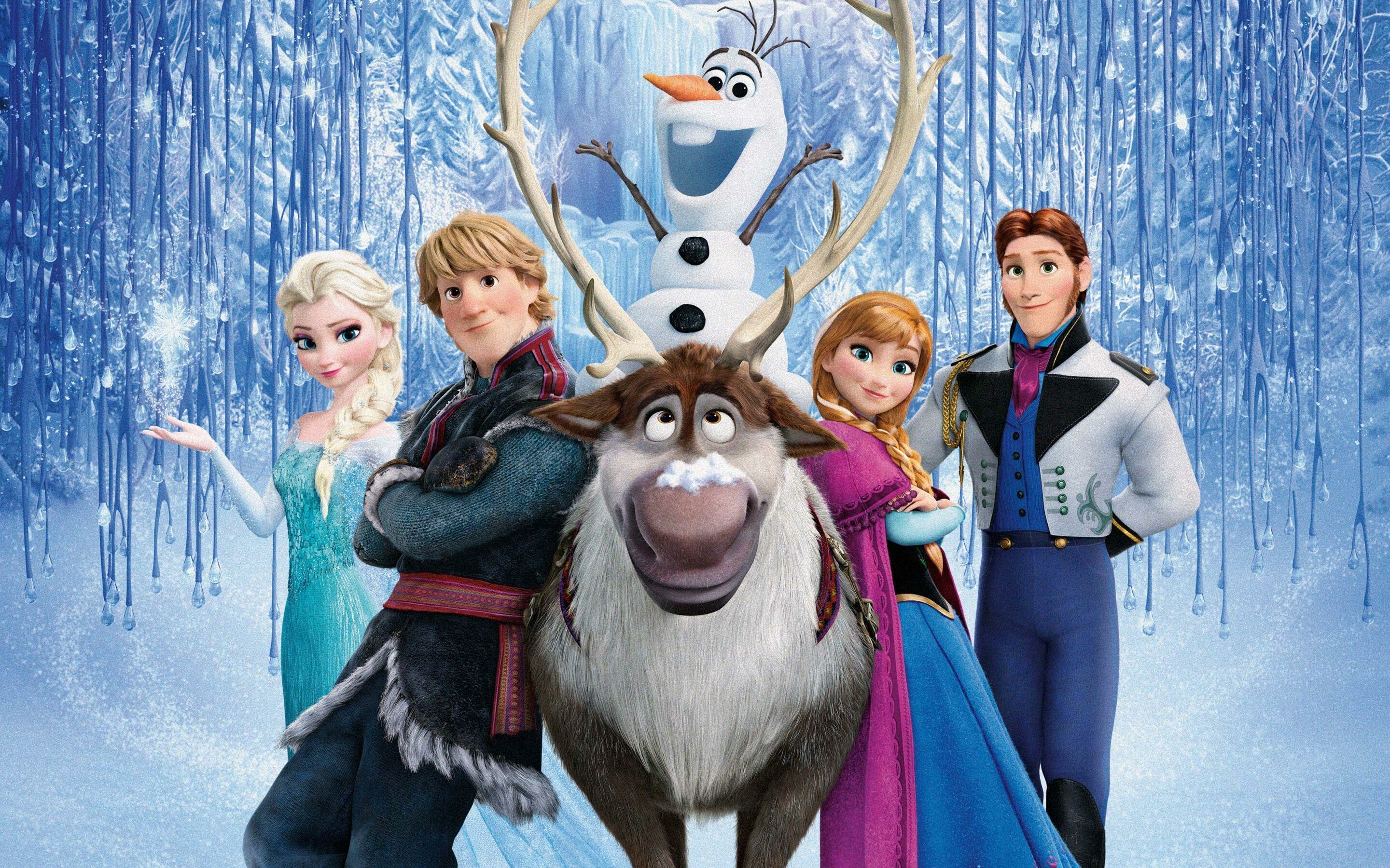 Frozen: It stars the voices of Kristen Bell, Idina Menzel, Josh Gad, Jonathan Groff, and Santino Fontana. 2880x1800 HD Wallpaper.