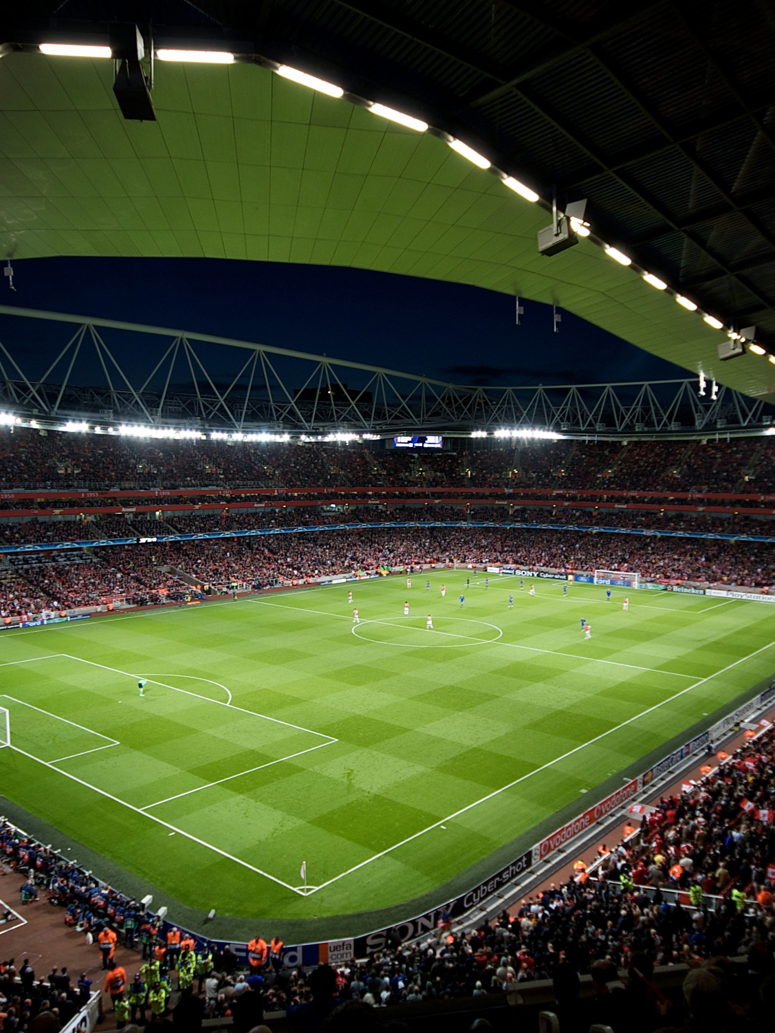 Football Field, Champions League, Excited spectators, Clashing titans, 1540x2050 HD Handy
