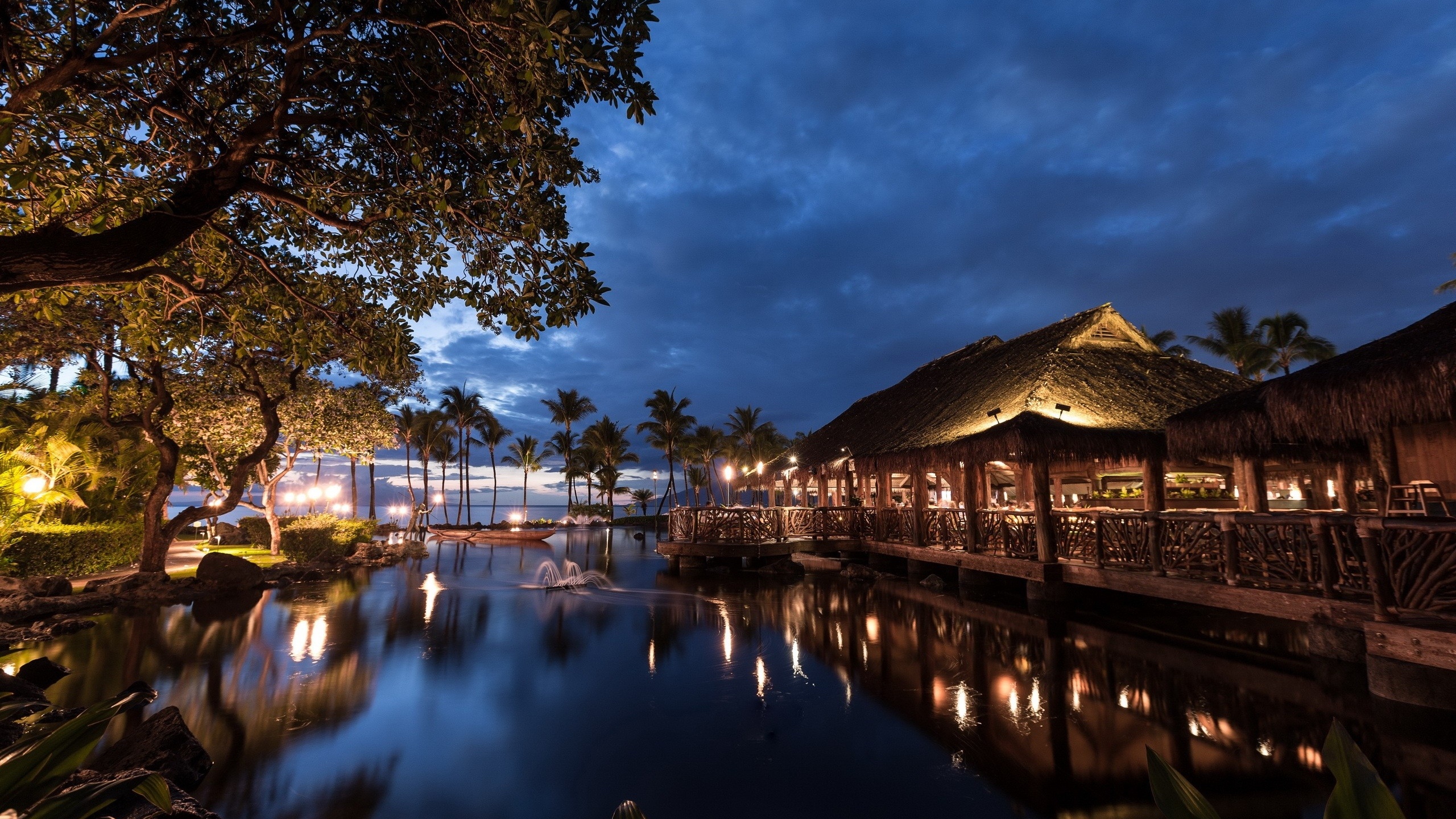 Hawaiian paradise, Serene beauty, Tropical splendor, Nature's masterpiece, 2560x1440 HD Desktop