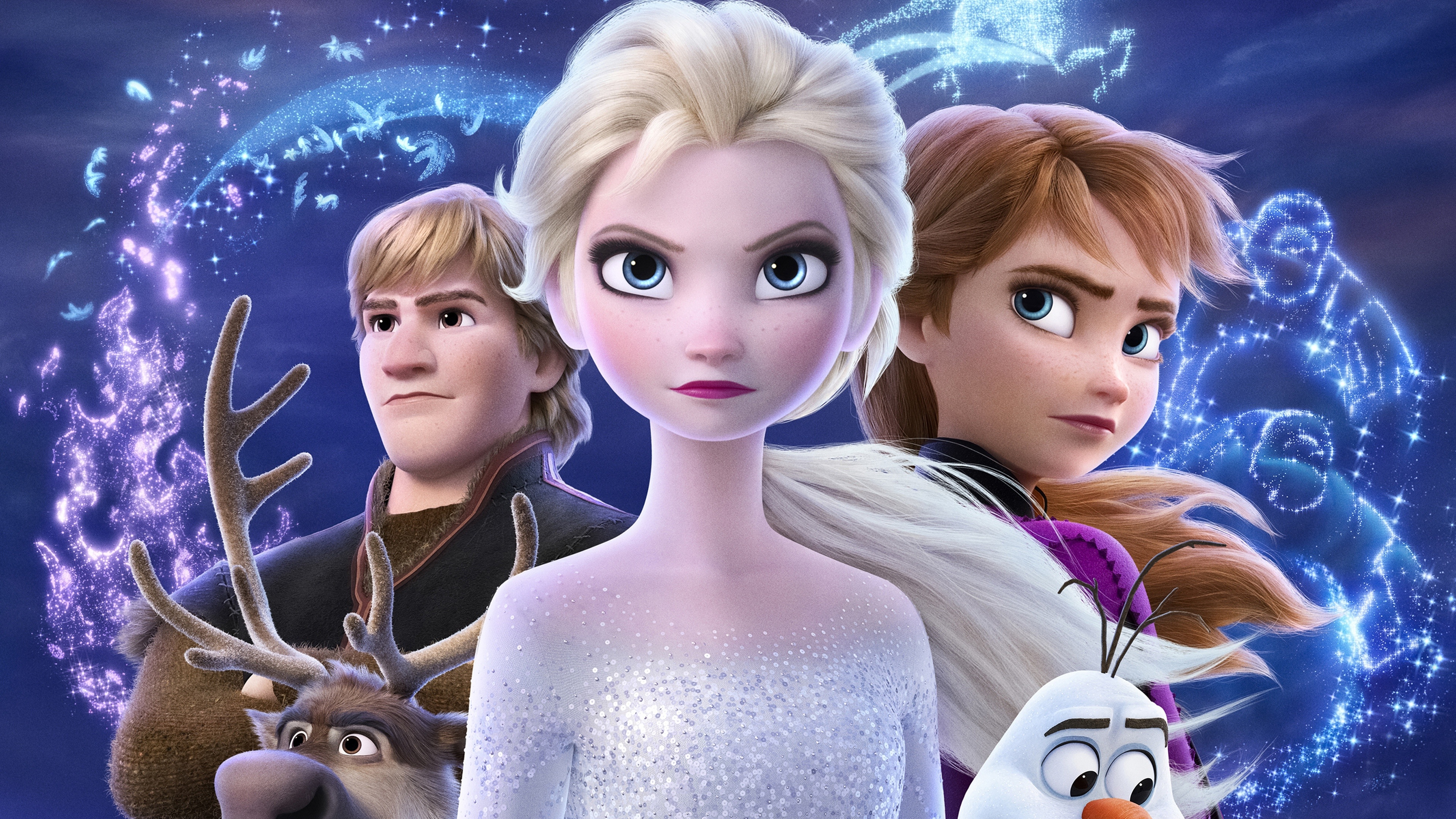 Kristoff, Animation wallpaper, Queen Elsa, 3840x2160 4K Desktop