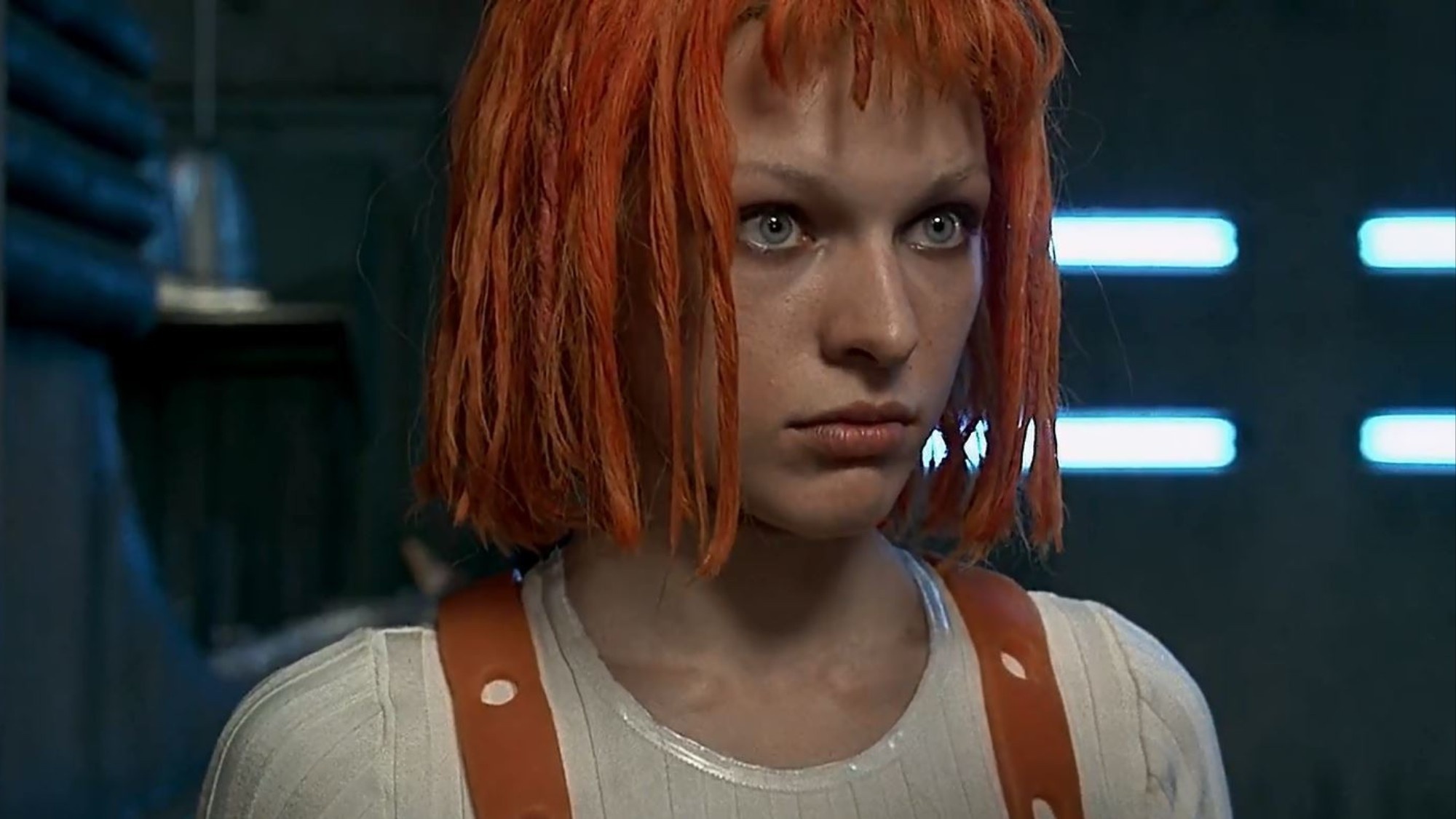 Milla Jovovich (The Fifth Element): Leeloominai Lekatariba-Lamina-Tchai Ekbat de Sebat. 2000x1130 HD Wallpaper.
