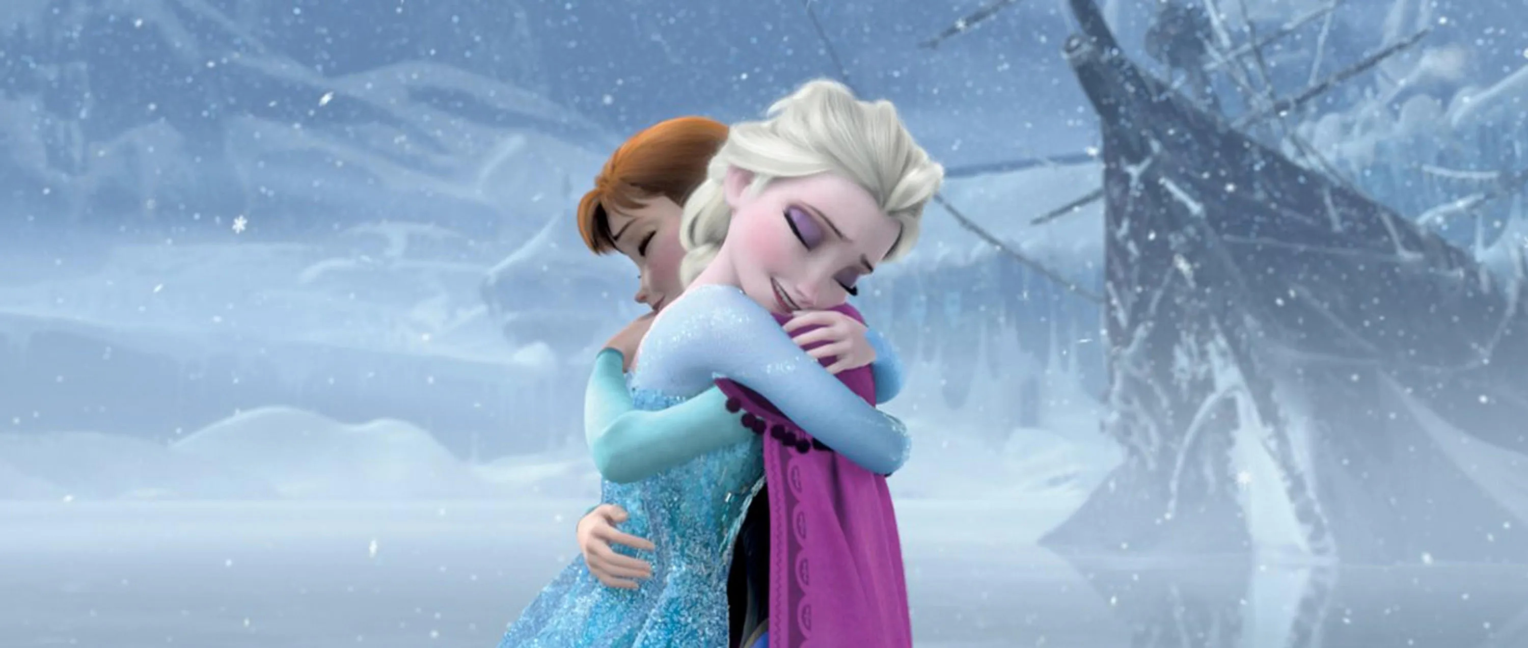 Frozen movie, Elsa and Anna, Enemies, Sisters, 3000x1280 Dual Screen Desktop