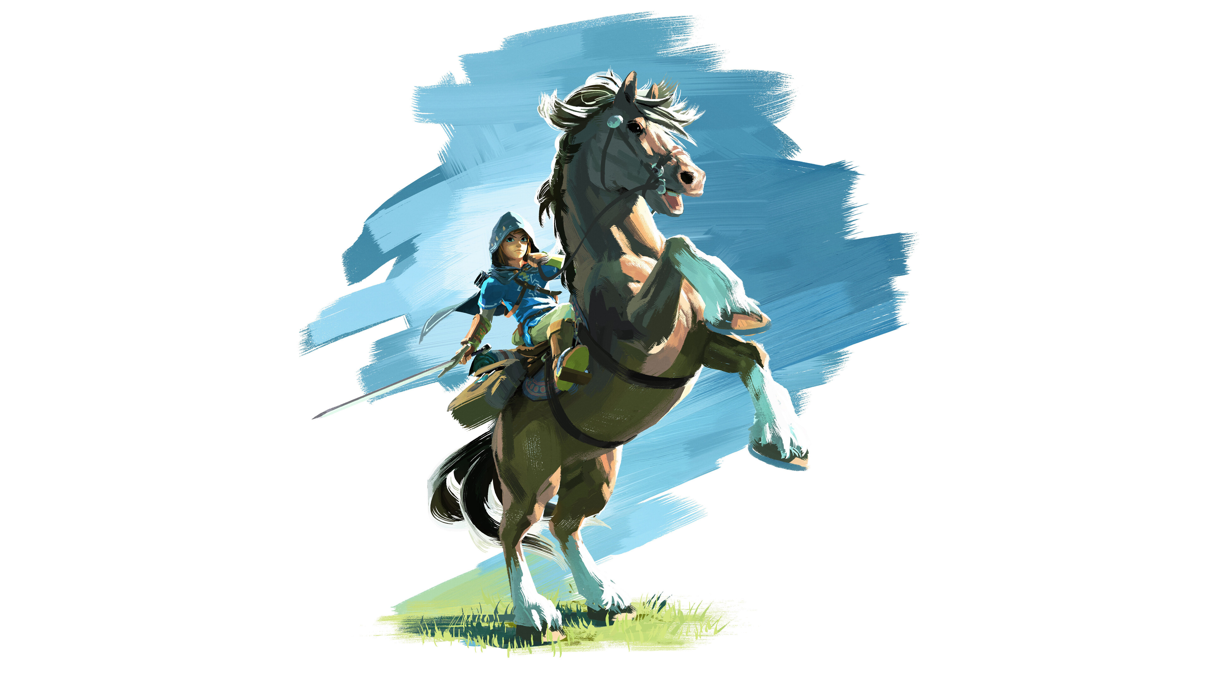 Legend of Zelda, Breath of the Wild, Horse ride wallpaper, 4K, 3840x2160 4K Desktop