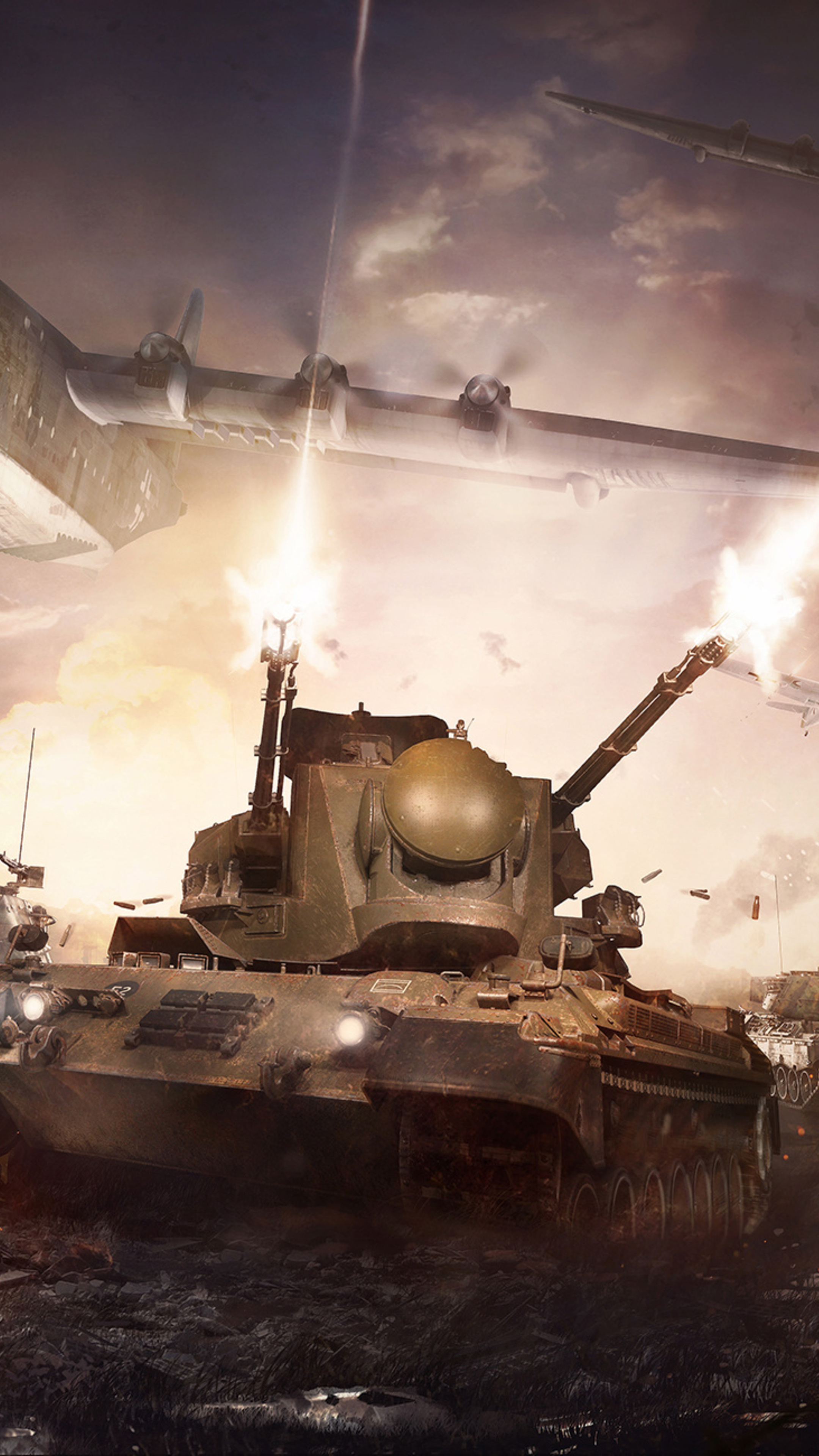 War Thunder, Wildcats in peril, Xperia X gaming wallpapers, Intense combat action, 2160x3840 4K Phone