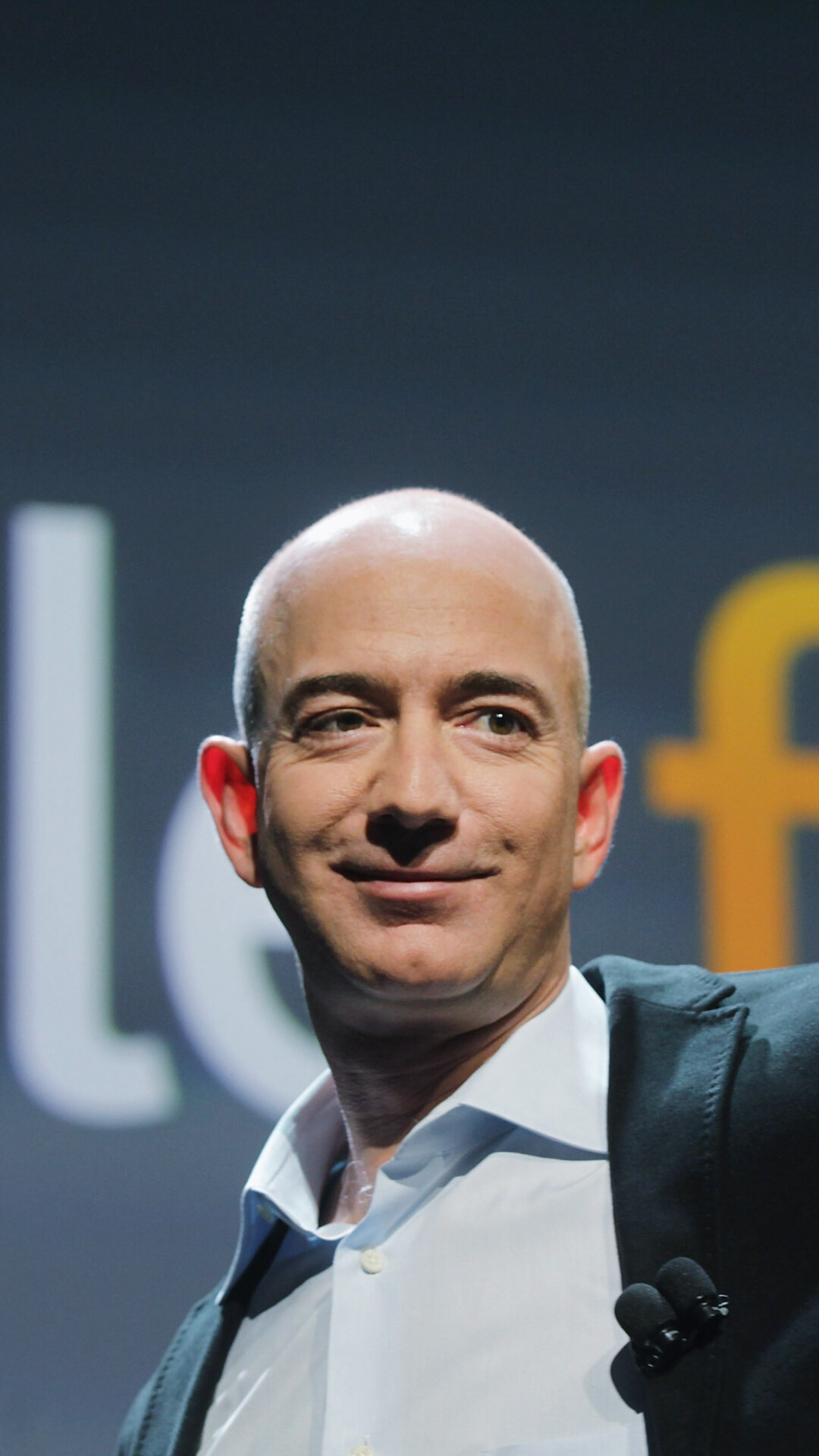 Jeff Bezos: Jeffrey Preston Jorgensen, Amazon founder. 1080x1920 Full HD Wallpaper.