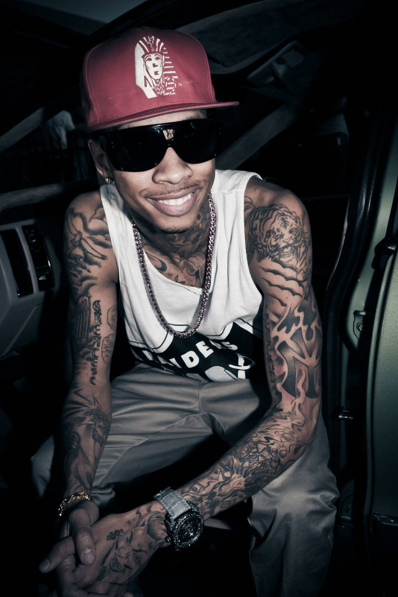 Tyga: "For the Road", featuring Chris Brown, was released on April 4, 2013. 1370x2050 HD Background.