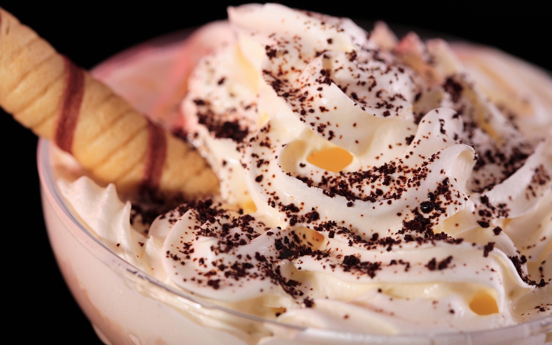 Creamy whipped cream, Tempting treat, Sweet indulgence, Irresistible topping, 1920x1200 HD Desktop