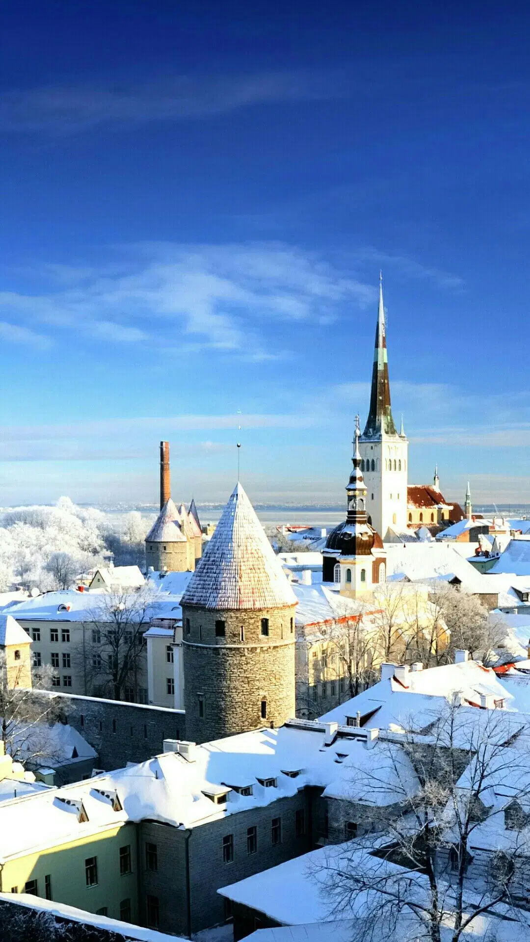 Tallinn Estonia, Colorful travel, Paris Android wallpaper, 1080x1920 Full HD Phone